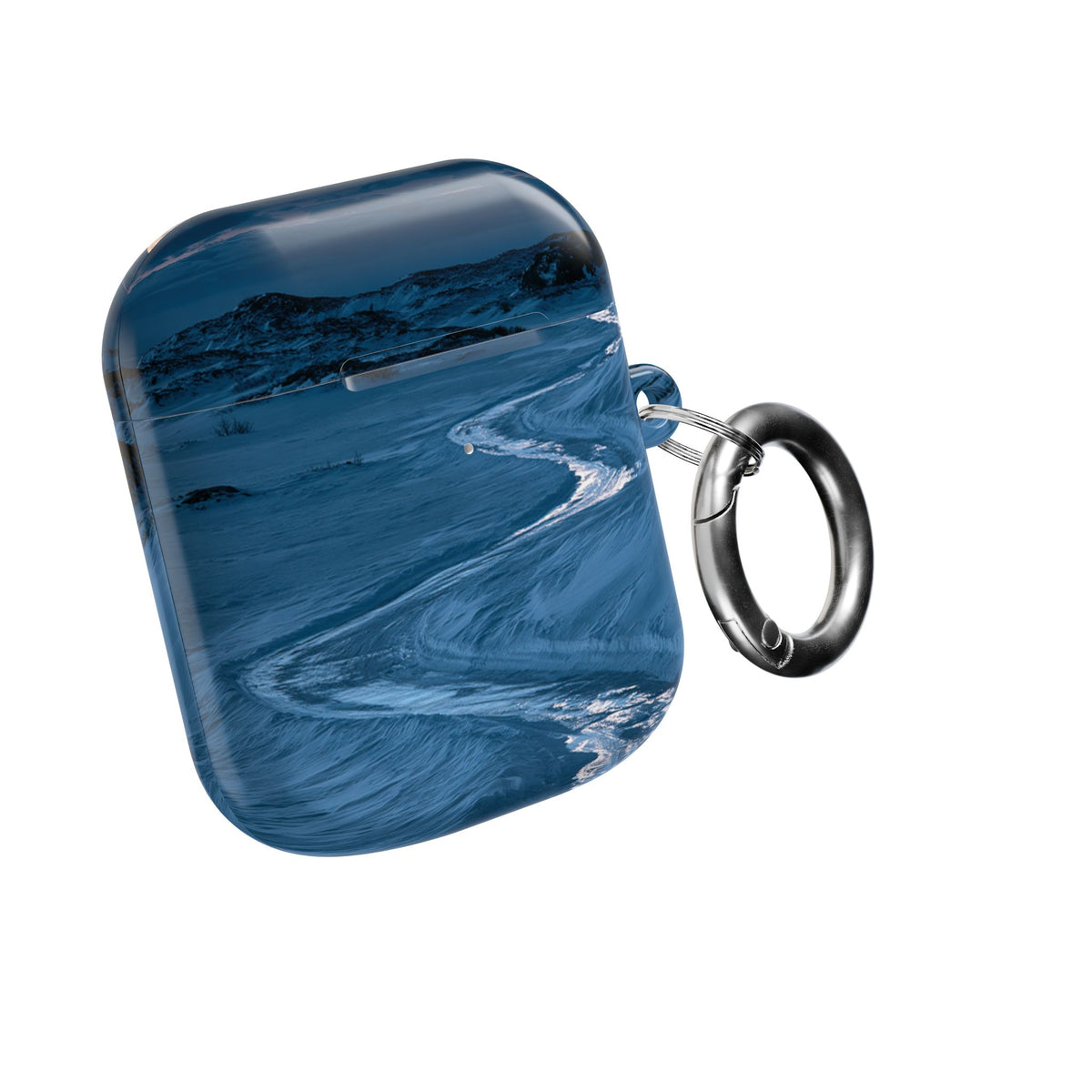 Arctic Moon Drift · Hard Case for AirPods & AirPods Pro · Blue