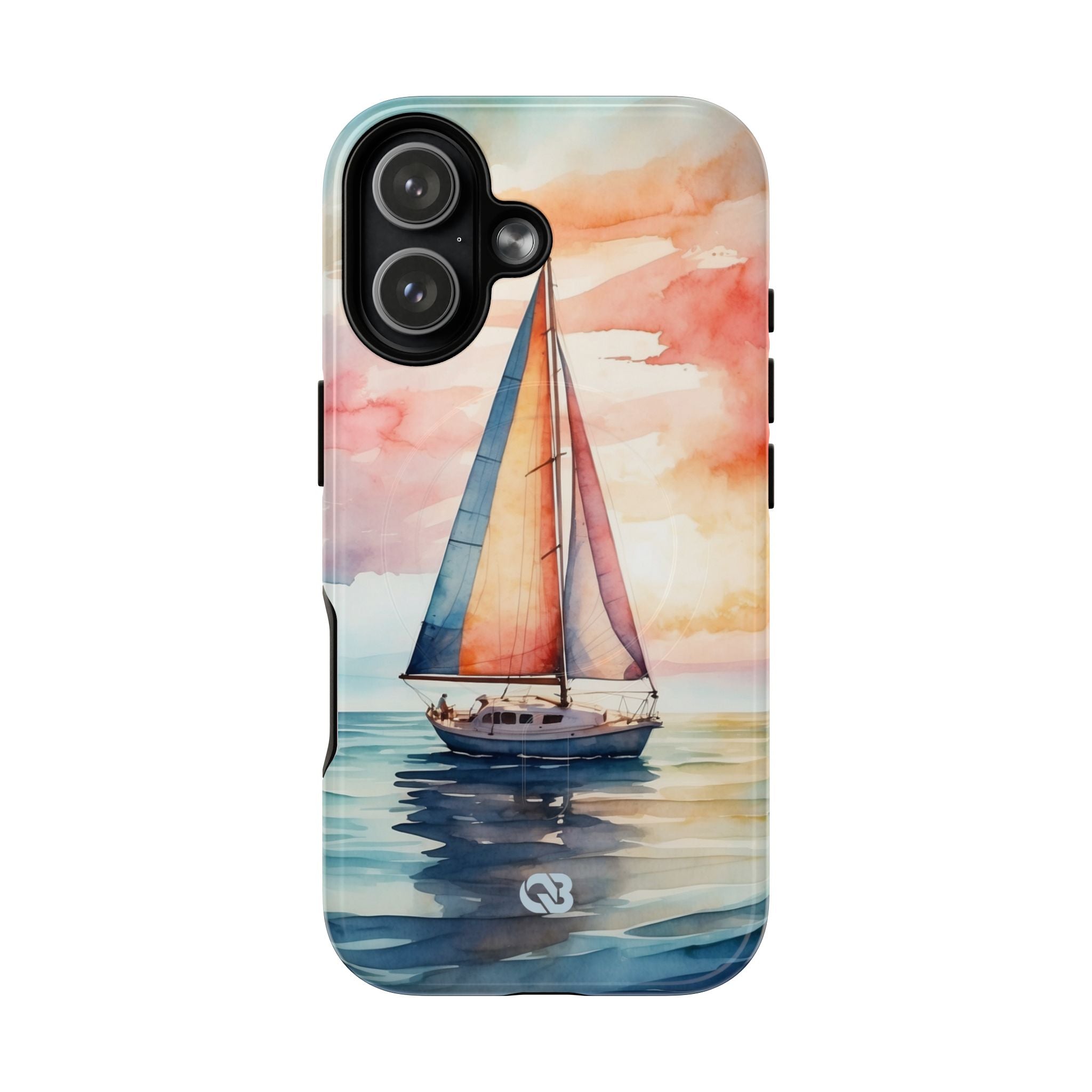 Crimson Horizon Sail · Tough+ Phone Case for iPhone · Magsafe