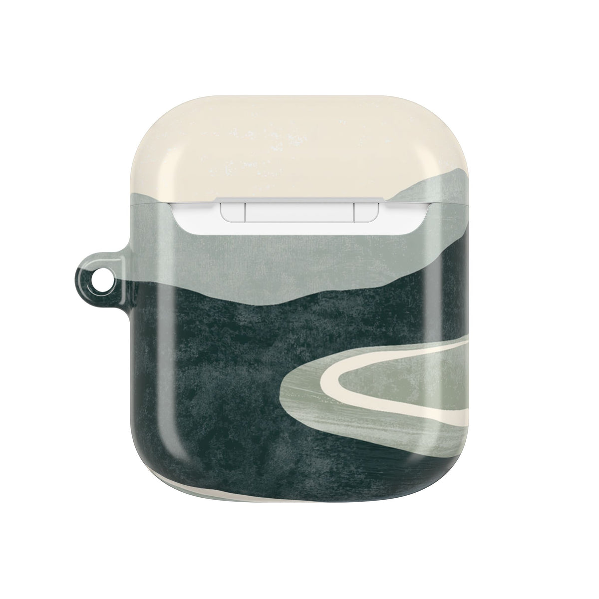 Muted Valley Vista · Hard Case for AirPods & AirPods Pro · Green