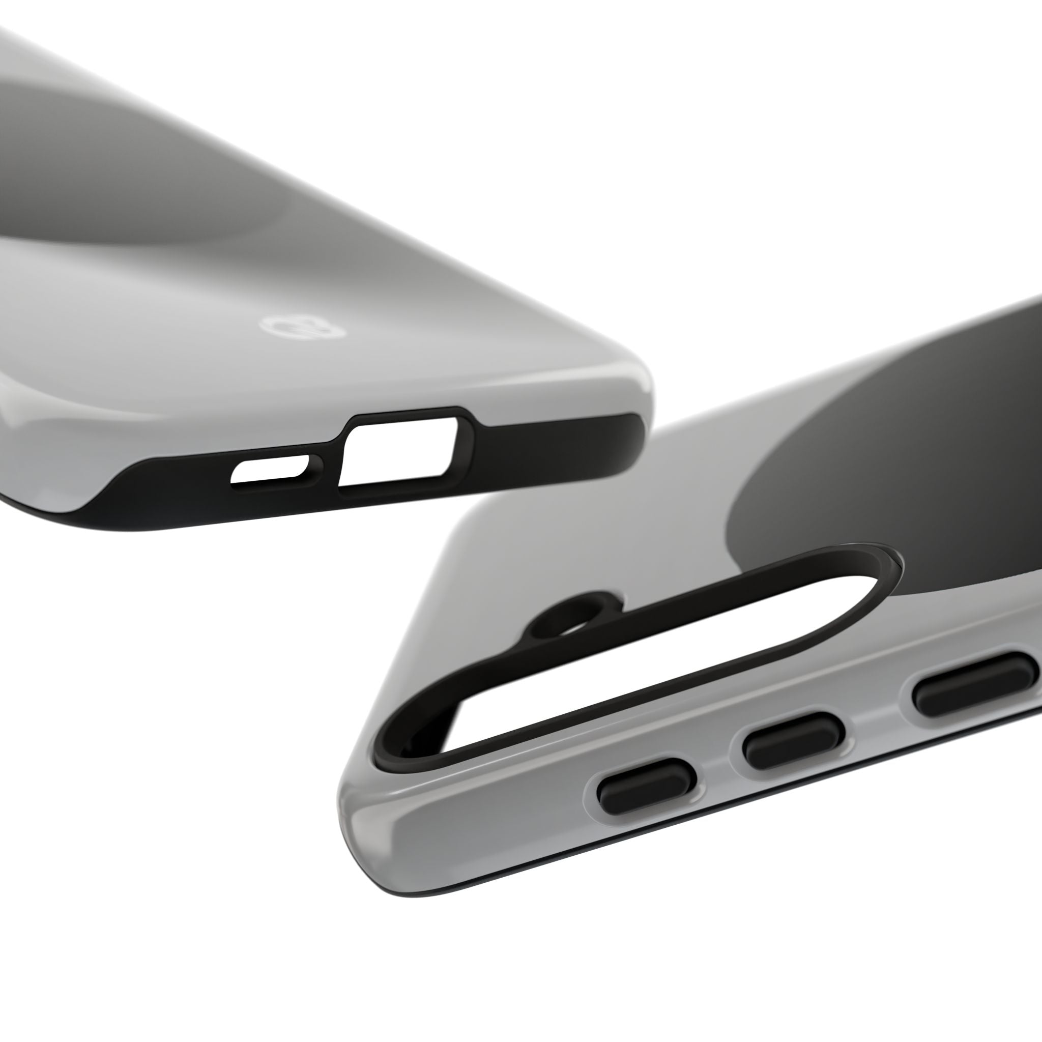 Grey Tough Phone Case for Samsung - Matte Onyx Sphere