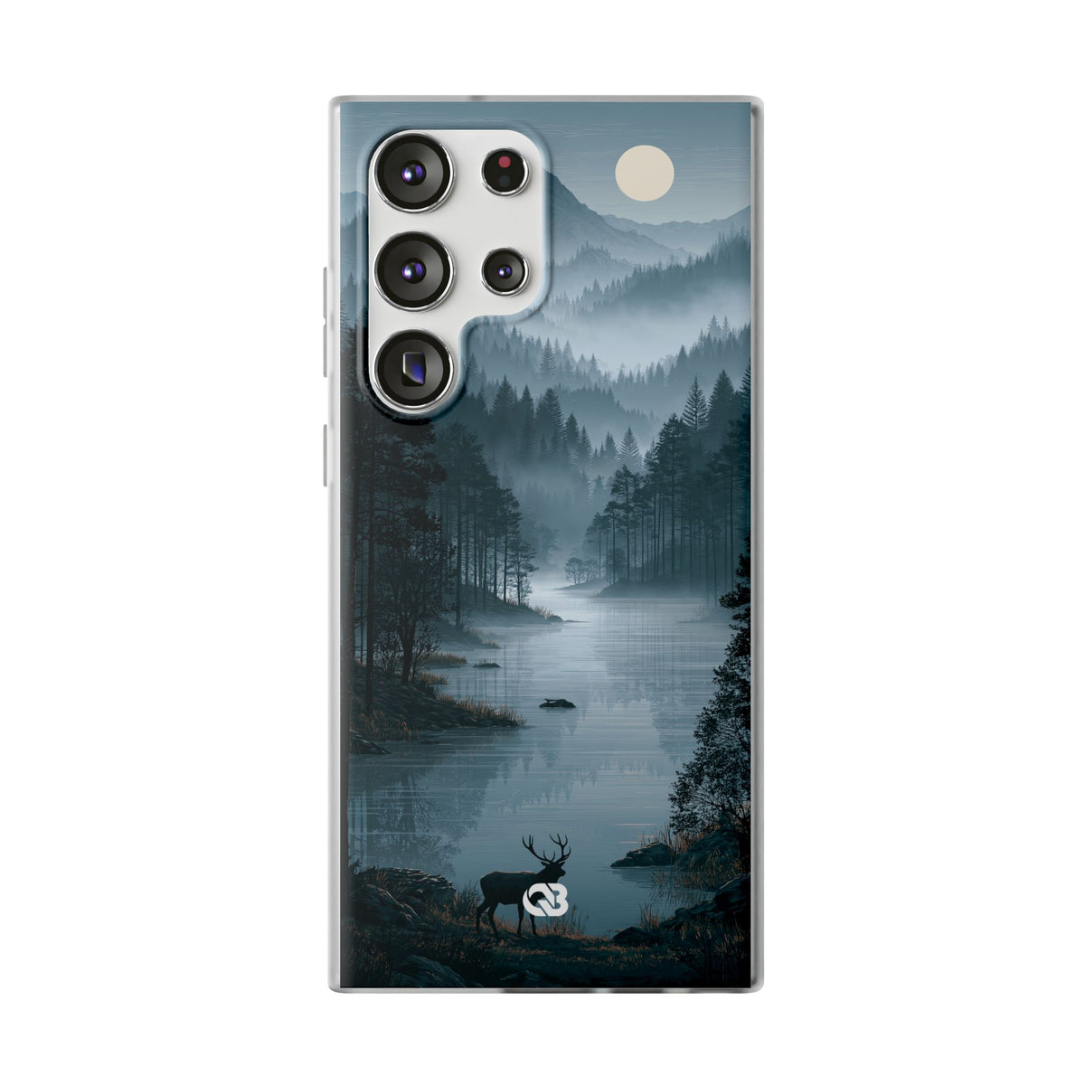 Silent Nordic Fjord · Lite Phone Case for Samsung · Blue
