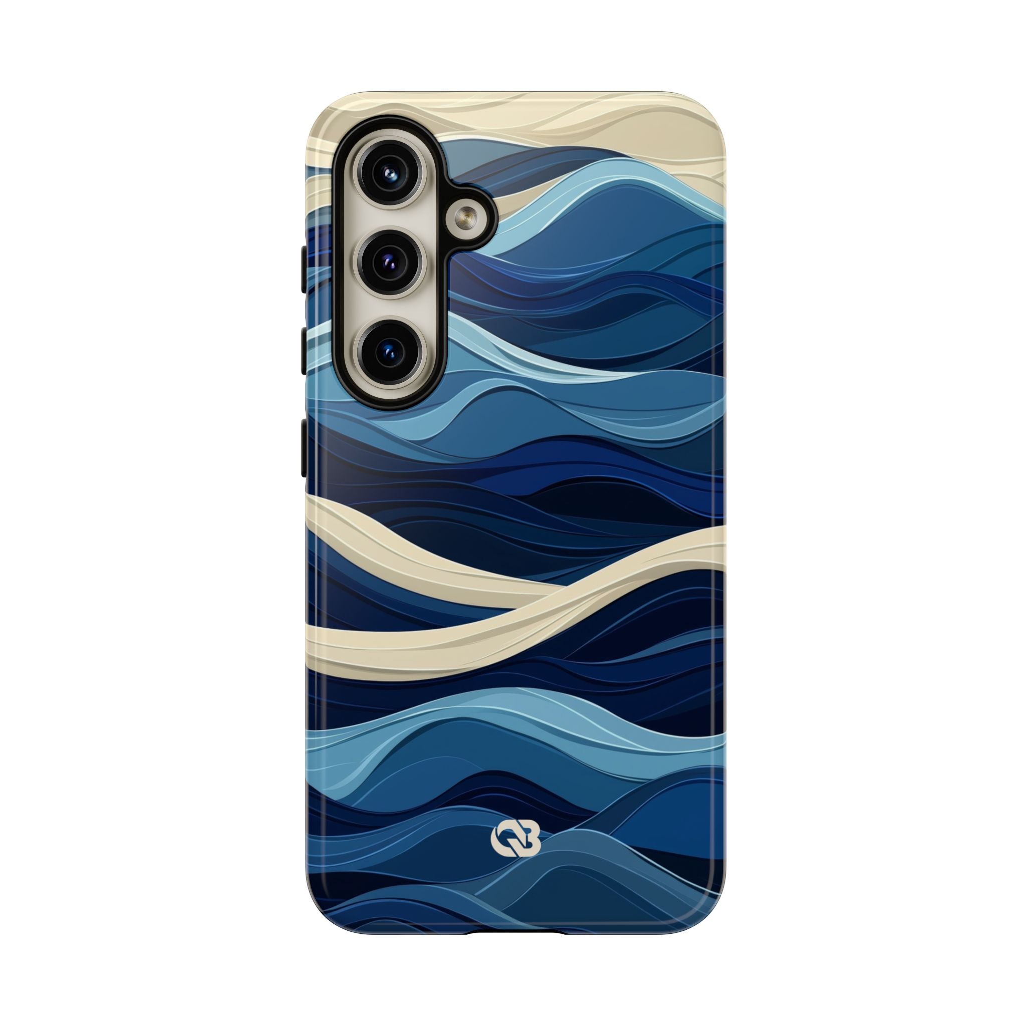 Cobalt Coast Layers · Coque de téléphone Tough pour Samsung