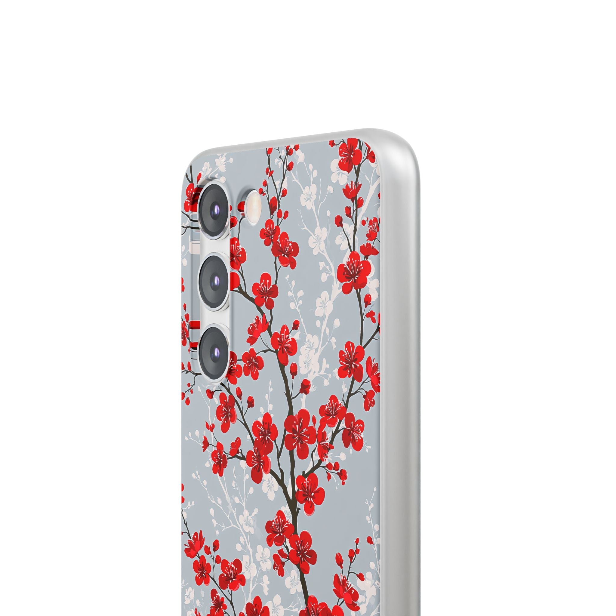 Grey Lite Phone Case for Samsung - Crimson Sakura Slate