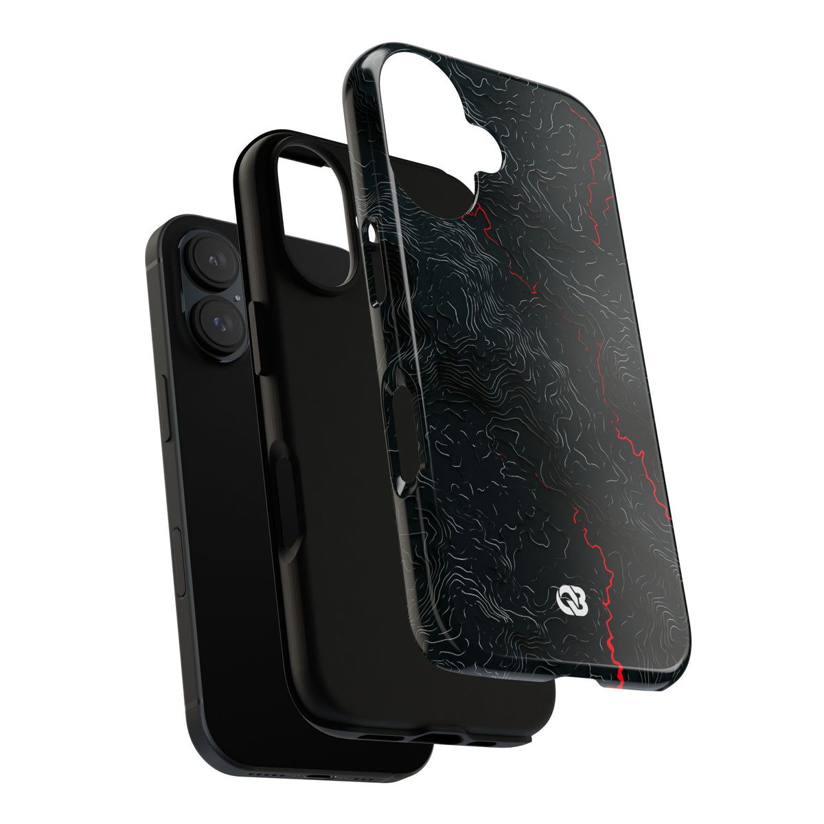 Crimson Rift · Tough Phone Case for iPhone · Black