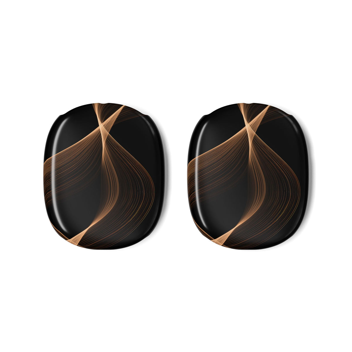 Amber Contour Flow · Hard Case for AirPods Max · Black