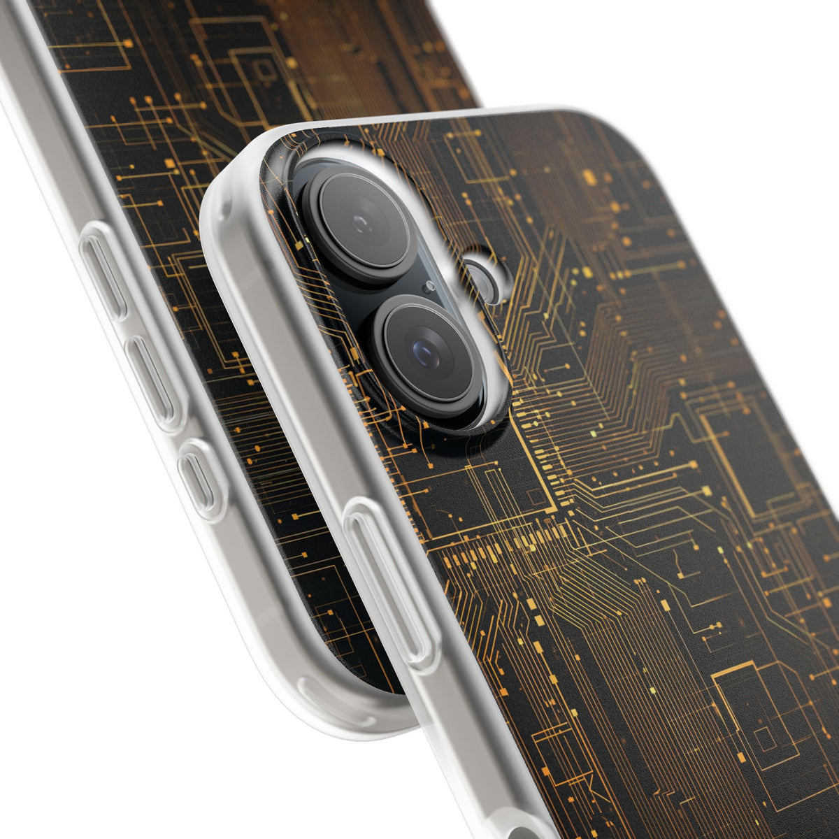 Gold Lite Phone Case for iPhone - Amber Core Mainframe