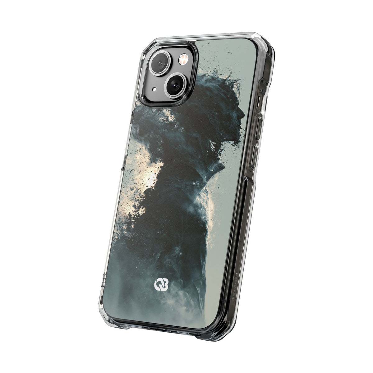 Ashen Dissolution · Clear Impact Magnetic Phone Case for iPhone · Black