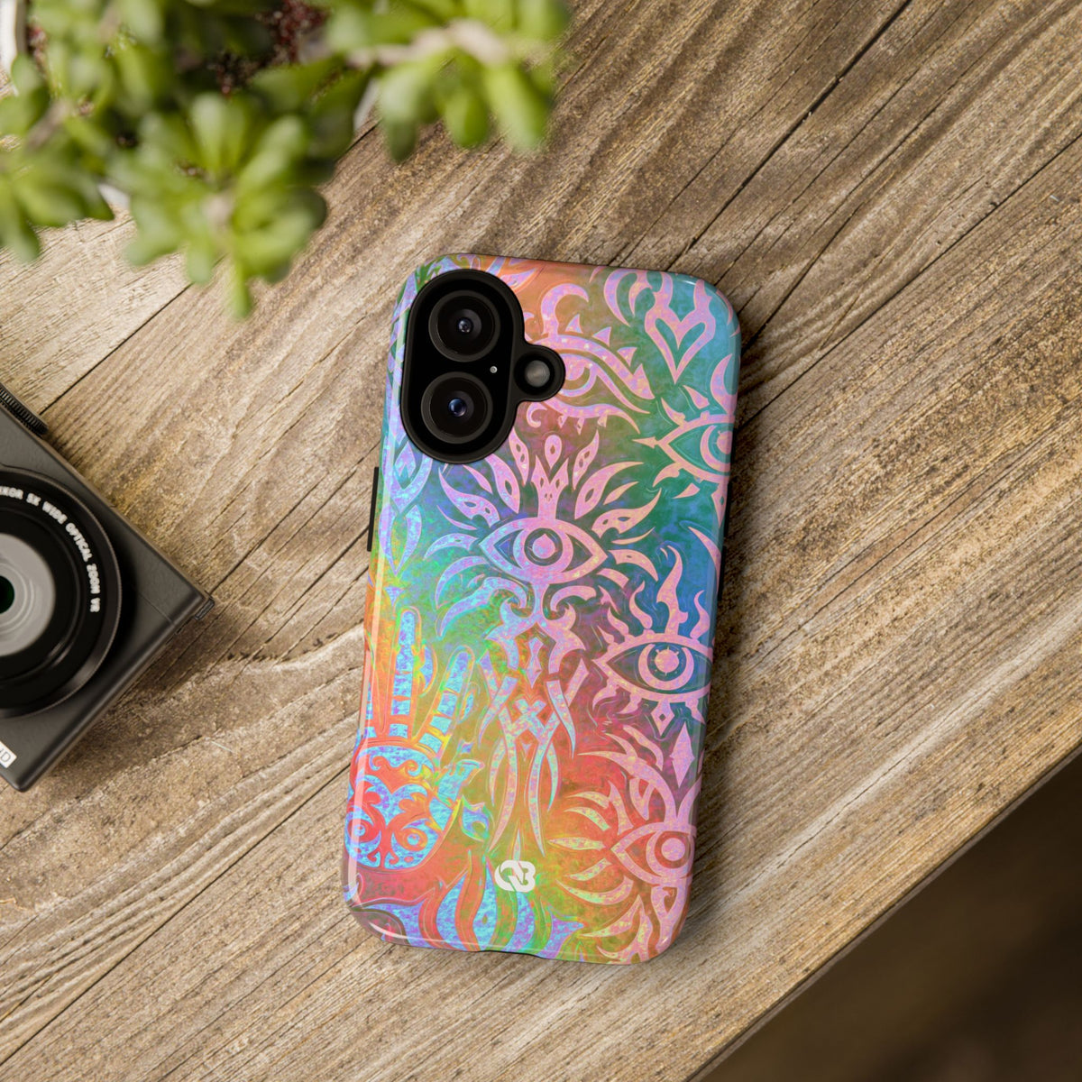 Chromatic Mystic Sigil · Tough Phone Case for iPhone · Blue