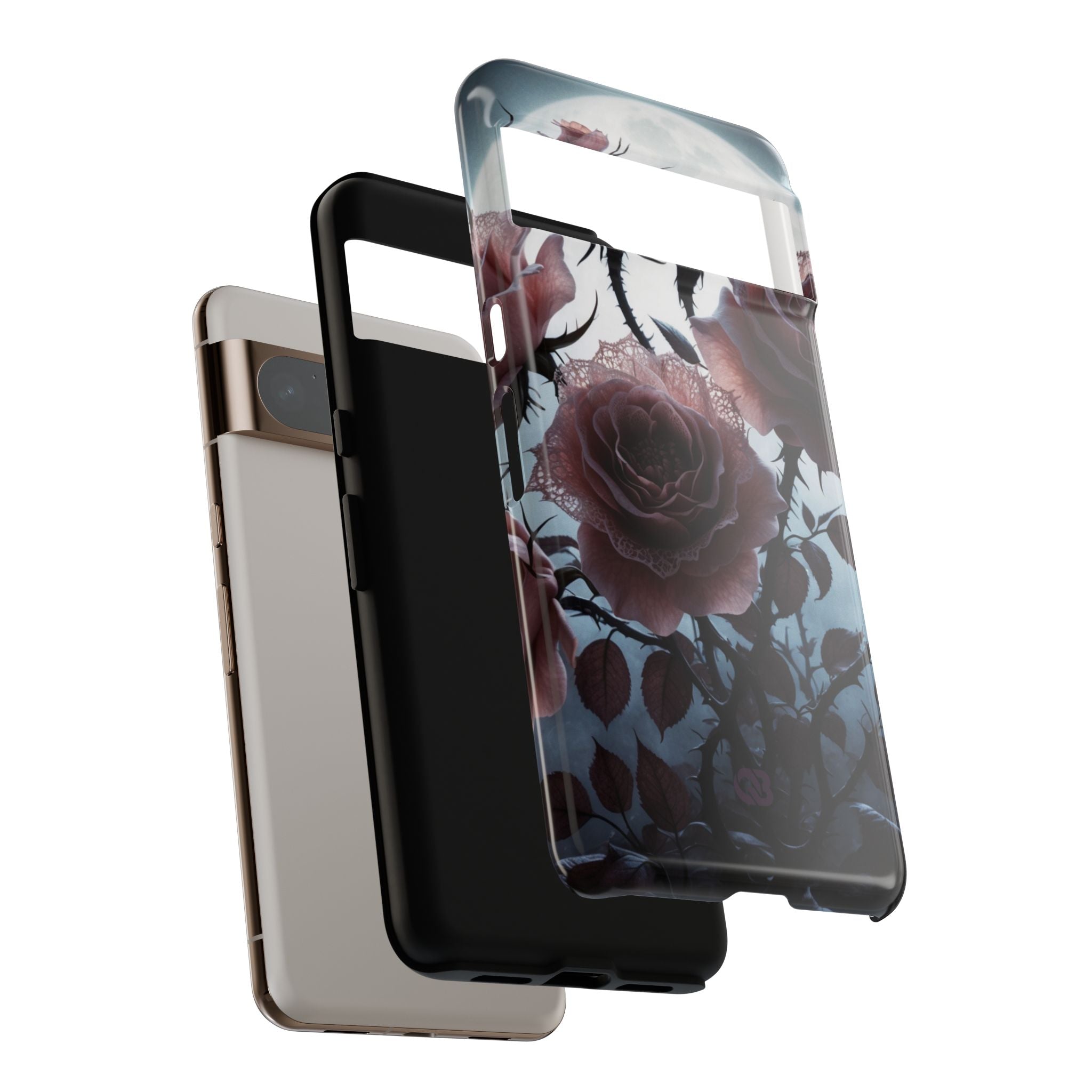 Lunar Lace Petals · Tough Phone Case for Google Pixel