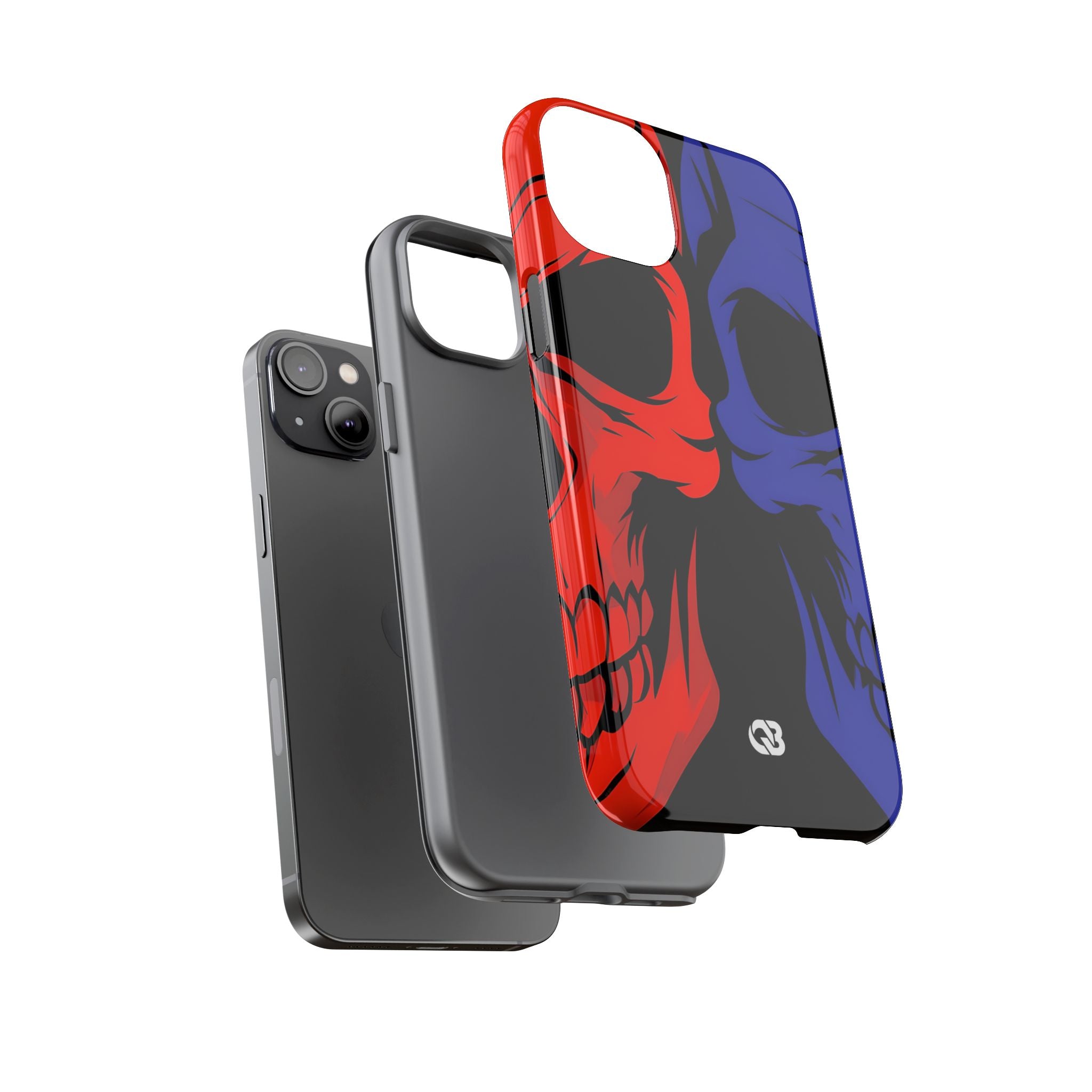 Crimson Cobalt Skulls · Tough Phone Case for iPhone