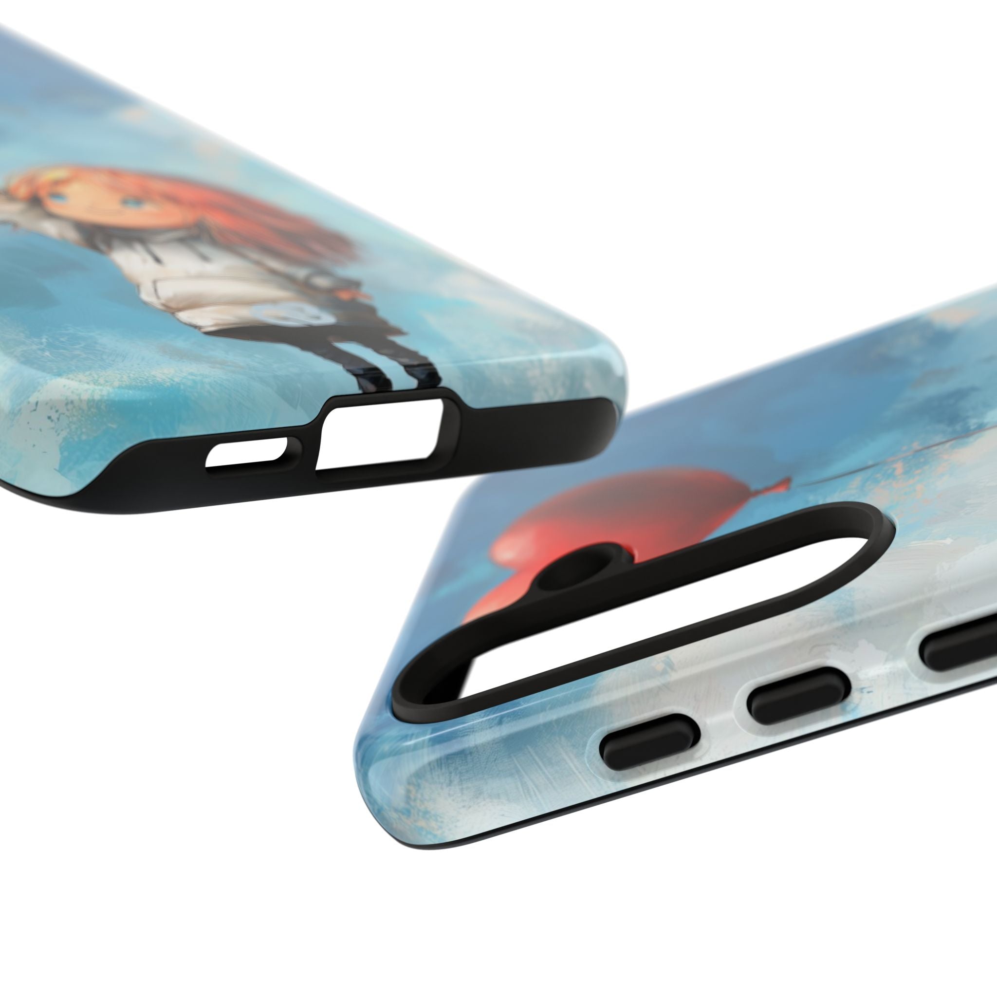 Crimson Heart Sky · Tough Phone Case for Samsung