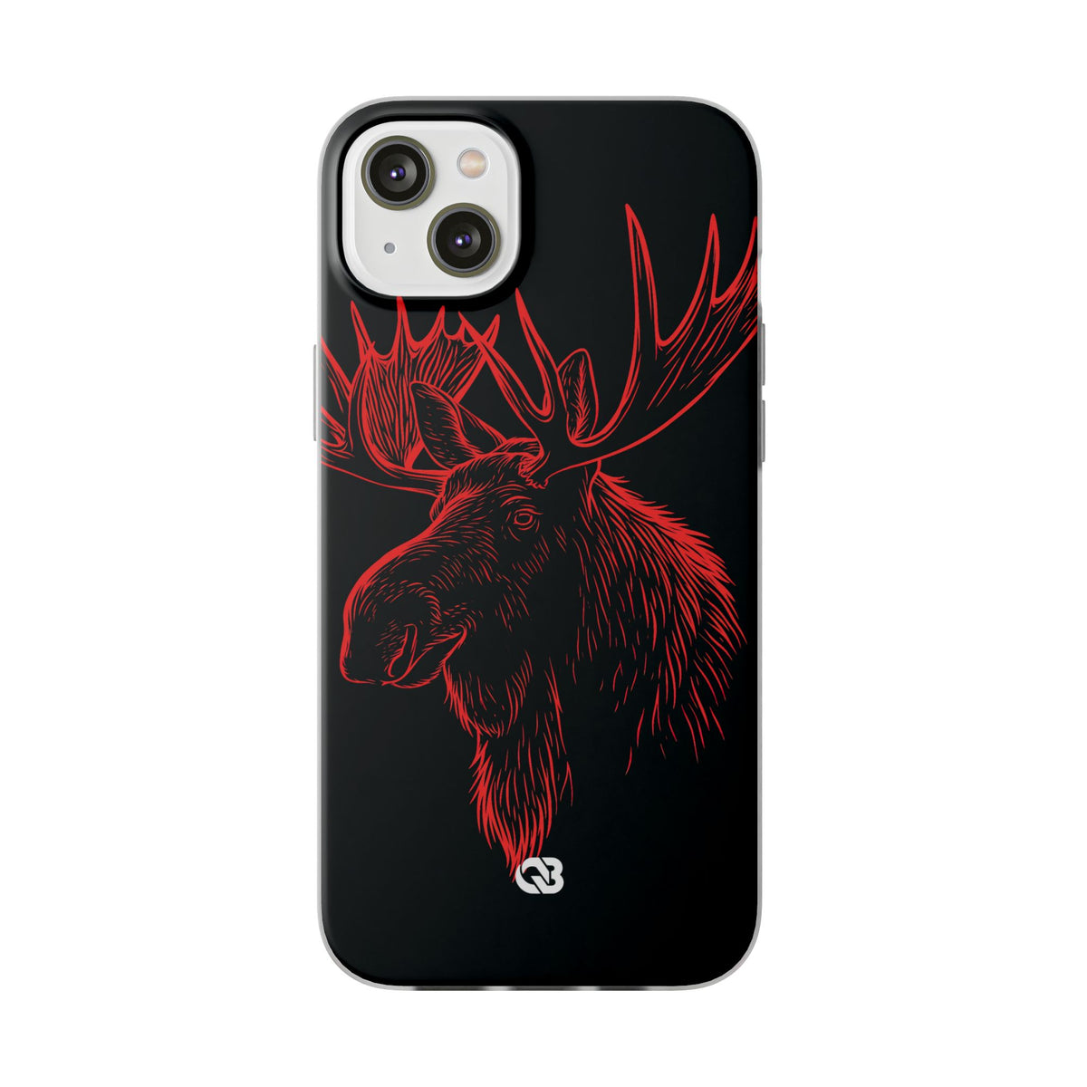 Nordic Elk · Lite Phone Case for iPhone · Black