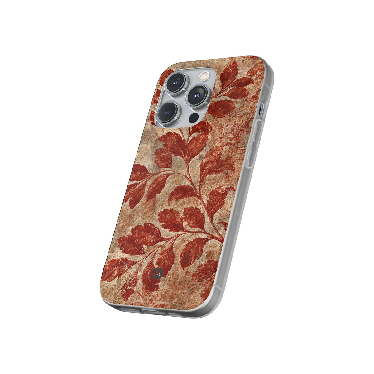 Terracotta Botanical Fresco · Lite Phone Case for iPhone · Red