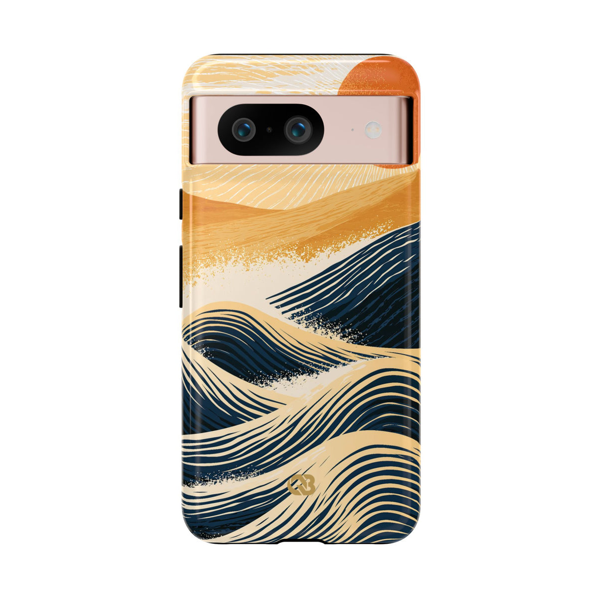 Blue Tough Phone Case for Google Pixel - Kyoto Cresting Tide