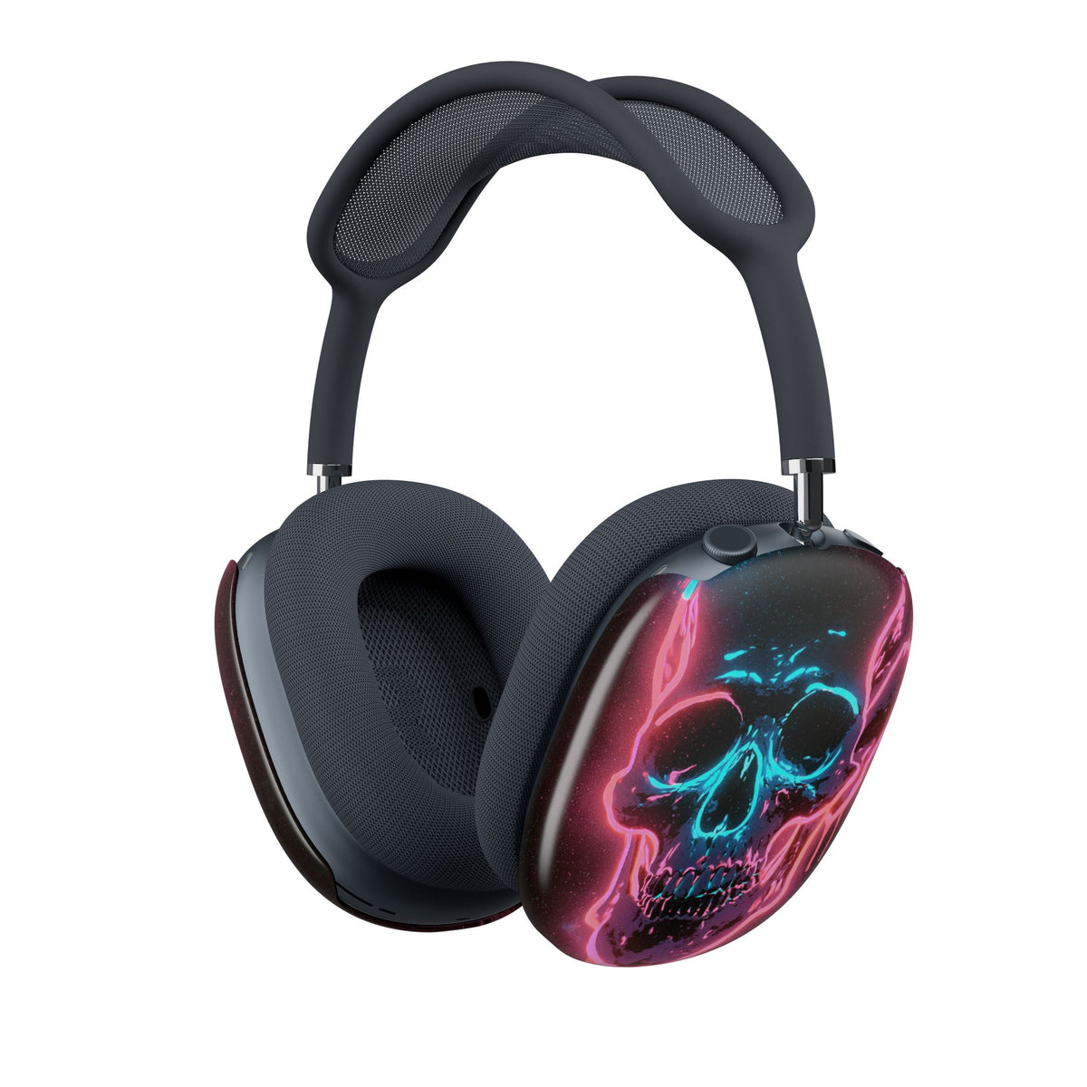 Neon Drip Skull · Hard Case for AirPods Max · Black