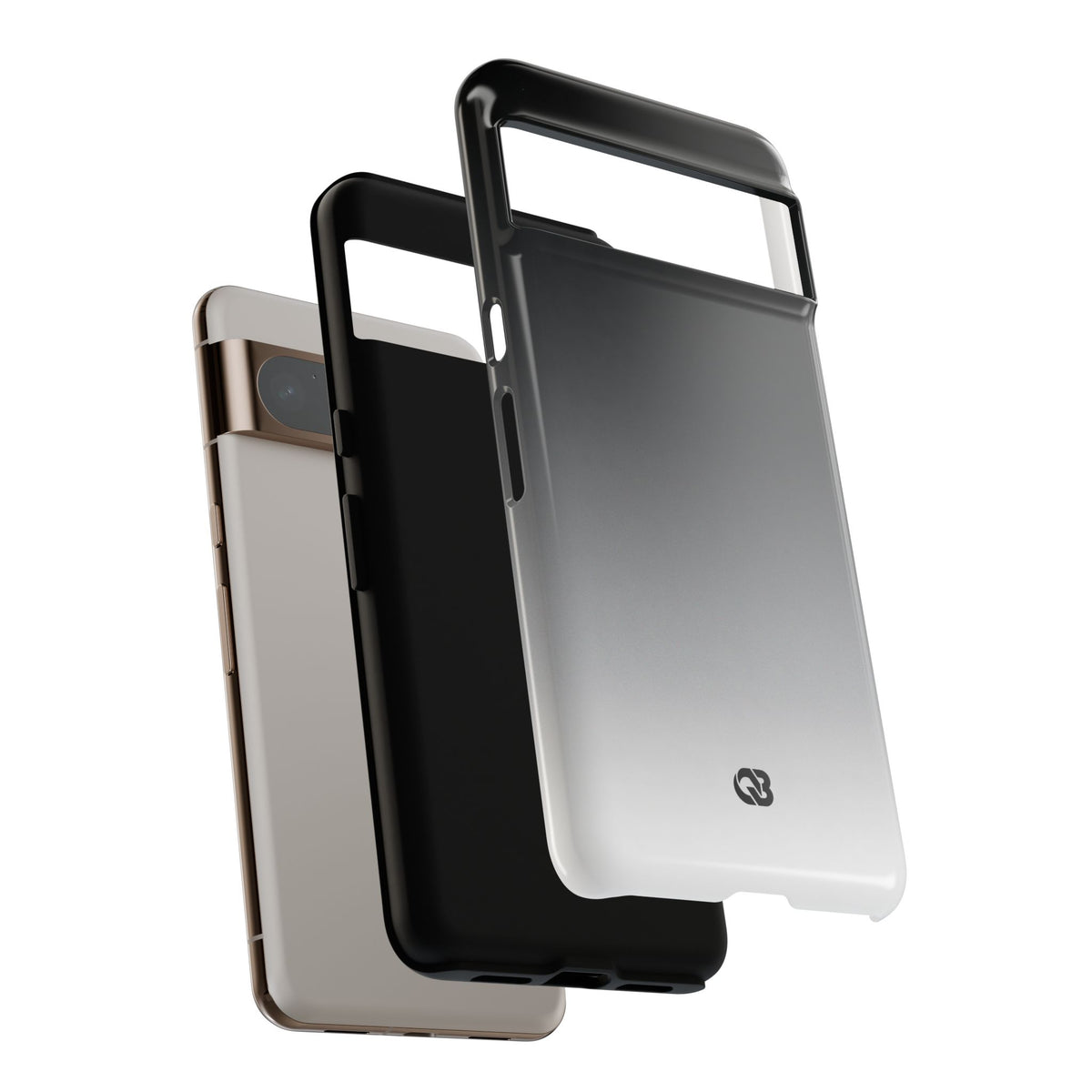 Noir Ombre Fade · Tough Phone Case for Pixel · Black