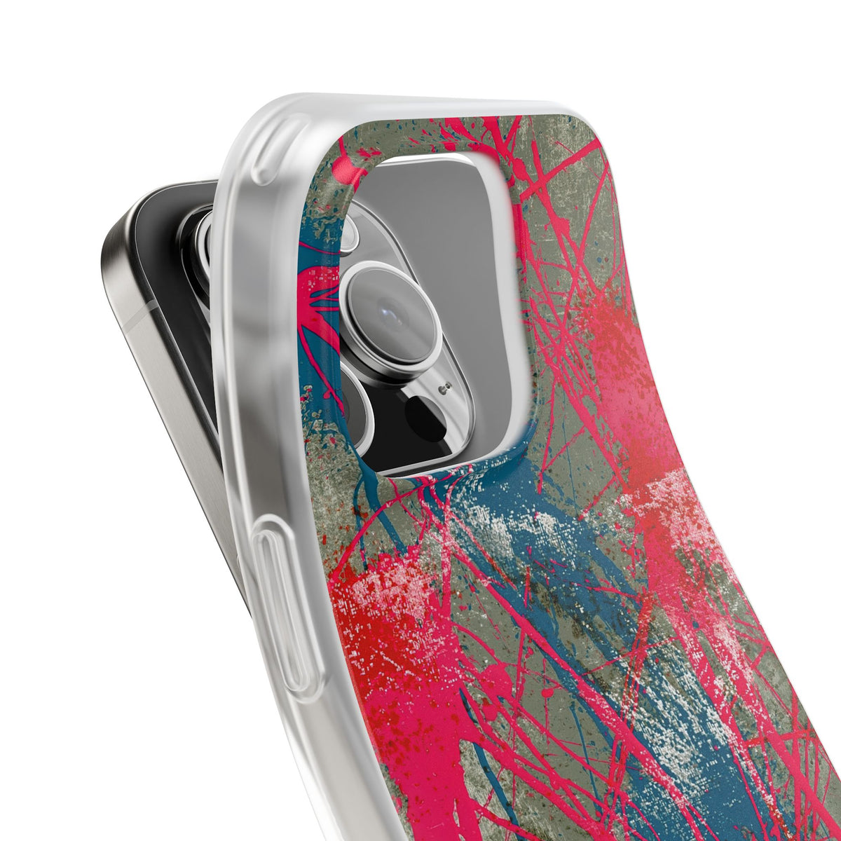 Neon Static Drip · Lite Phone Case for iPhone · Pink