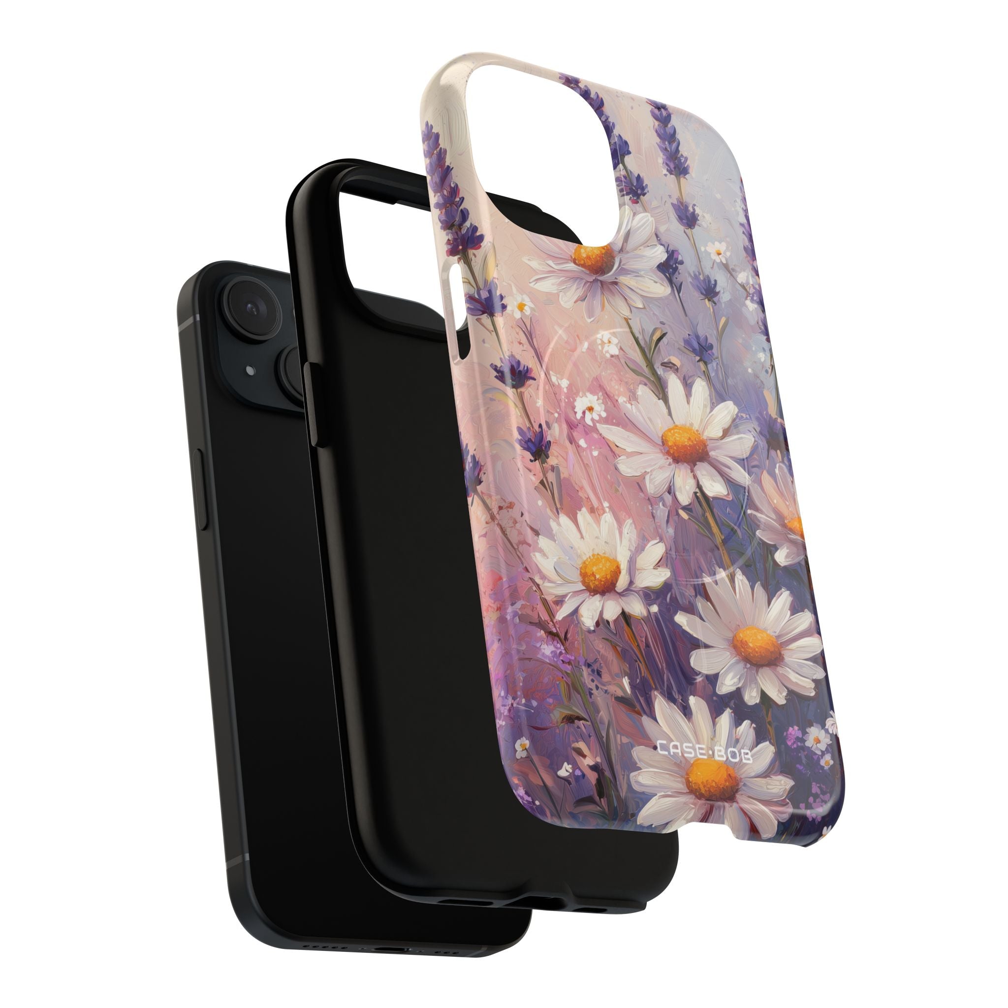 Daisy Lavender Bloom iPhone 15 Case - Tough+
