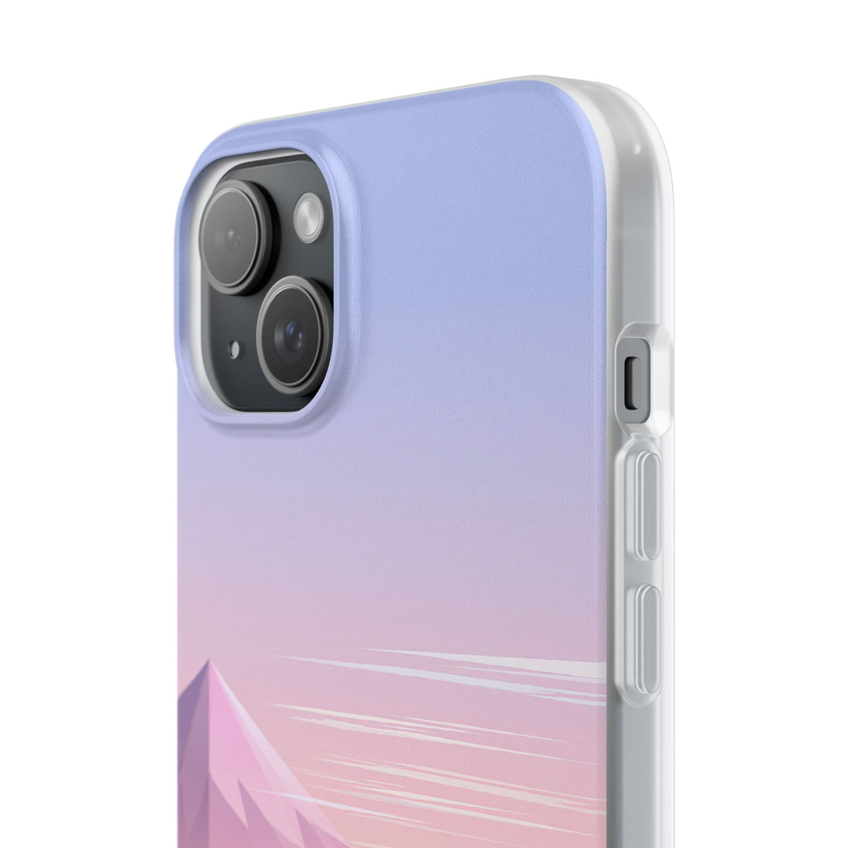 Purple Lite Phone Case for iPhone - Lavender Alpine Dawn
