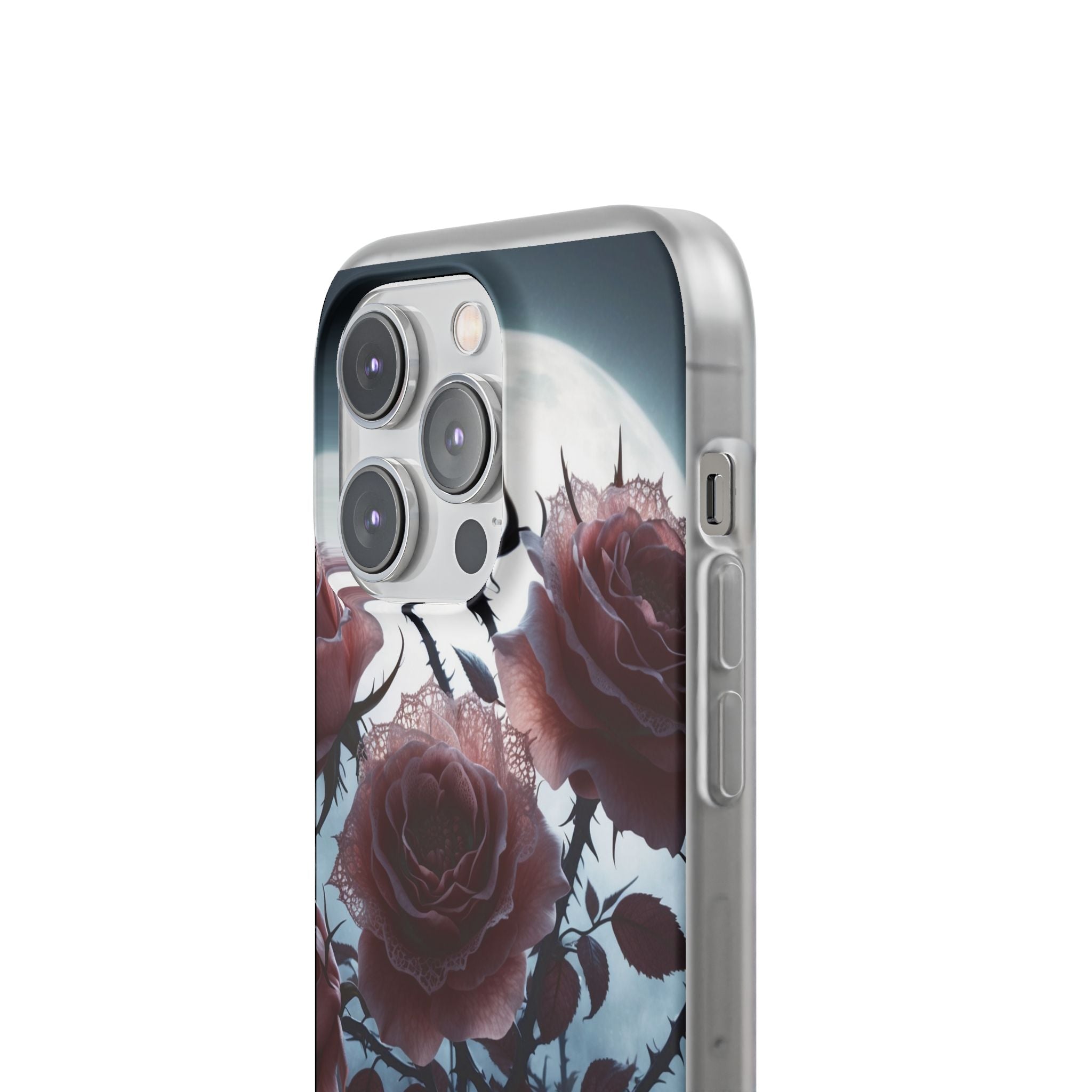 Lunar Lace Petals · Soft Coque de téléphone pour iPhone