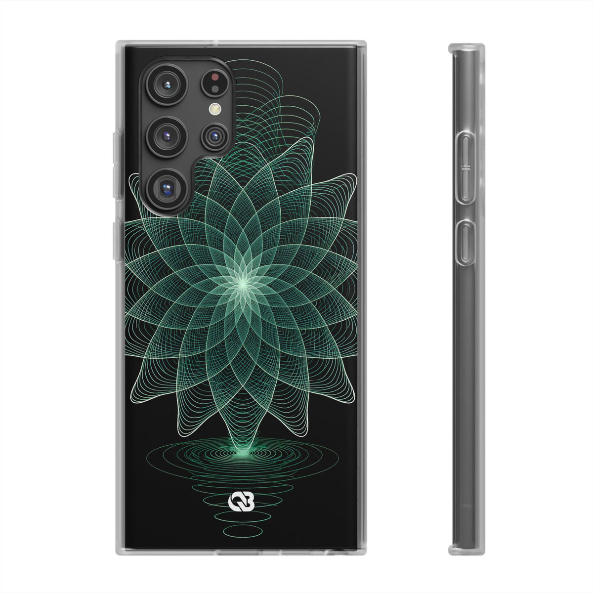 Verdant Harmonic Bloom · Lite Phone Case for Samsung · Black