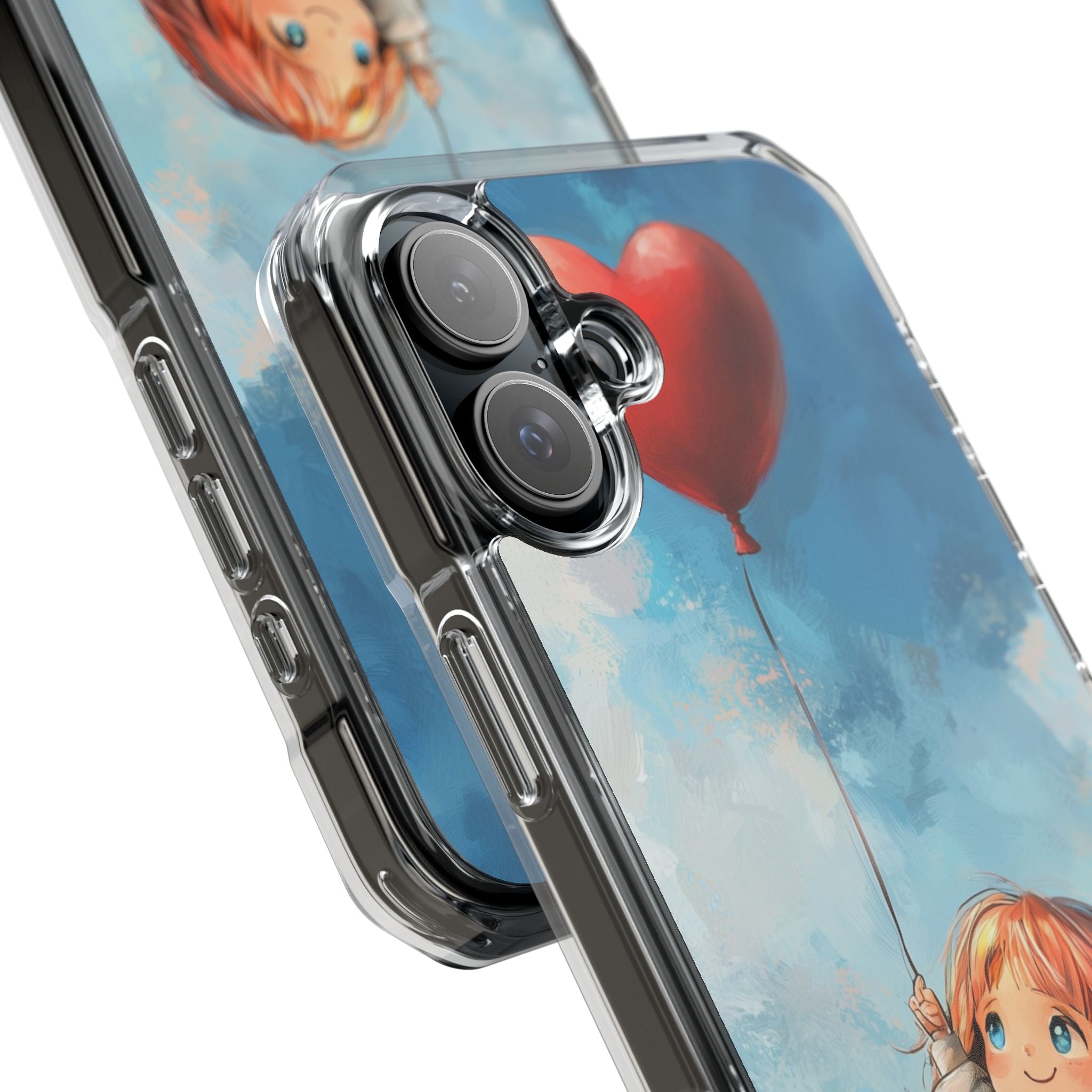 Heart Balloon Whimsy iPhone 16 Plus Case - Impact