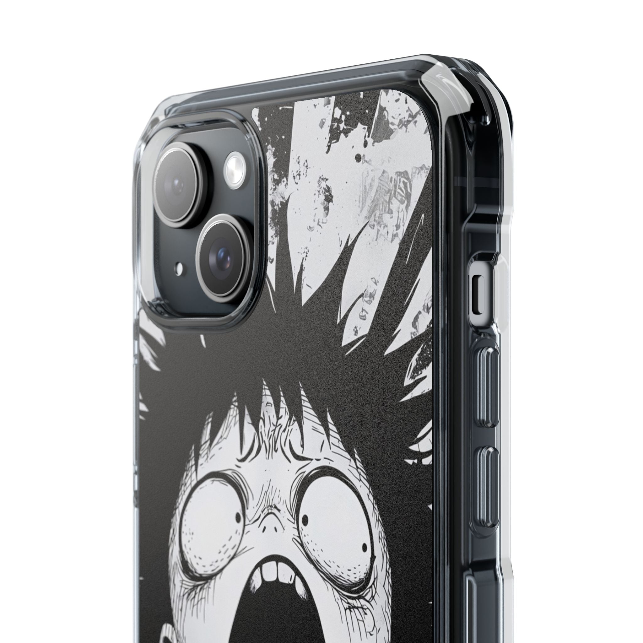 Screaming Stripes iPhone 15 Plus Case - Impact