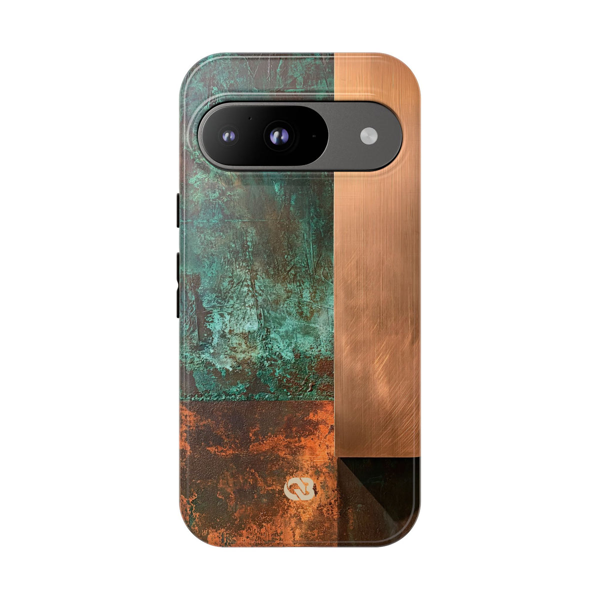 Teal Tough Phone Case for Google Pixel - Verdigris Copper Slab