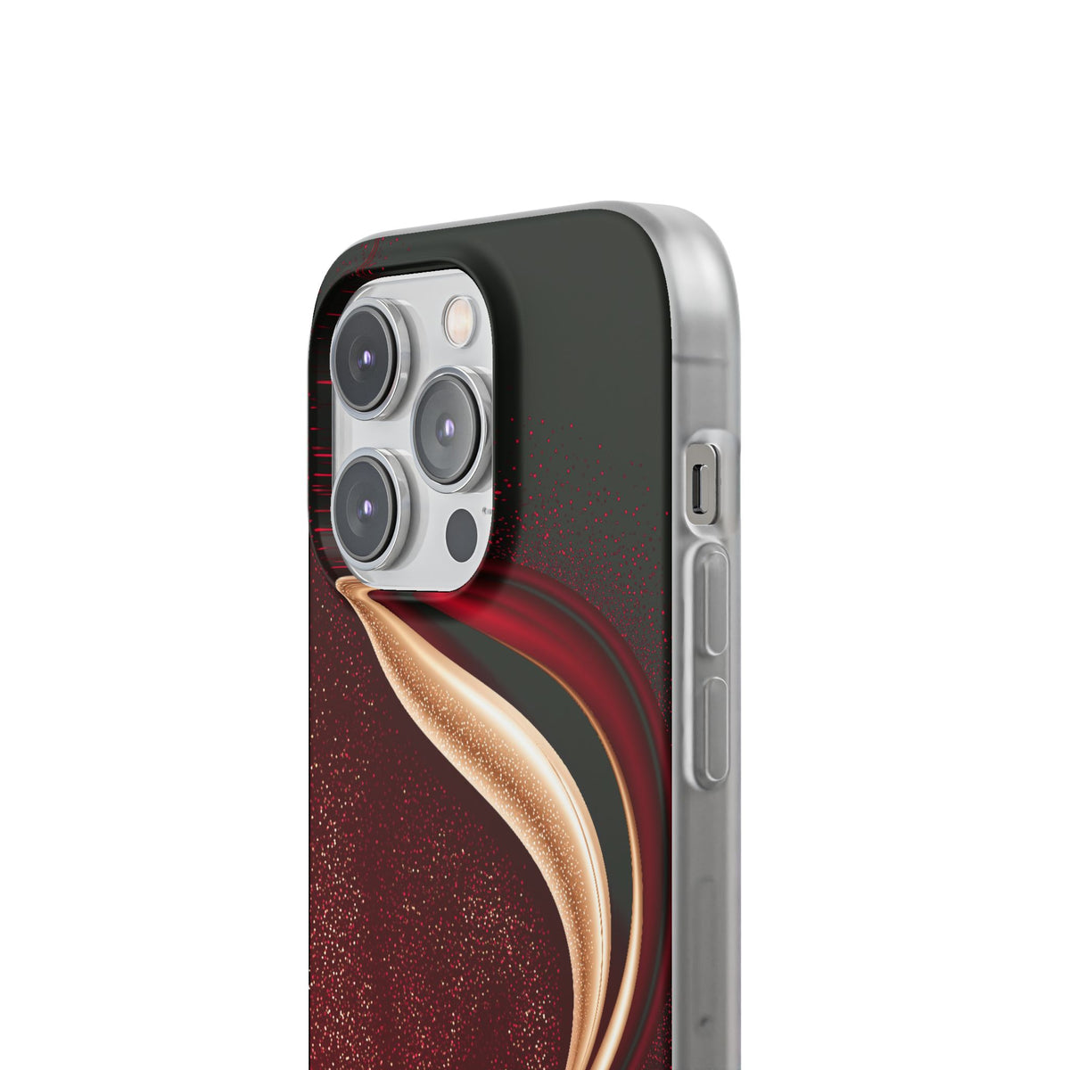 Gilded Crimson Flow · Lite Phone Case for iPhone · Red