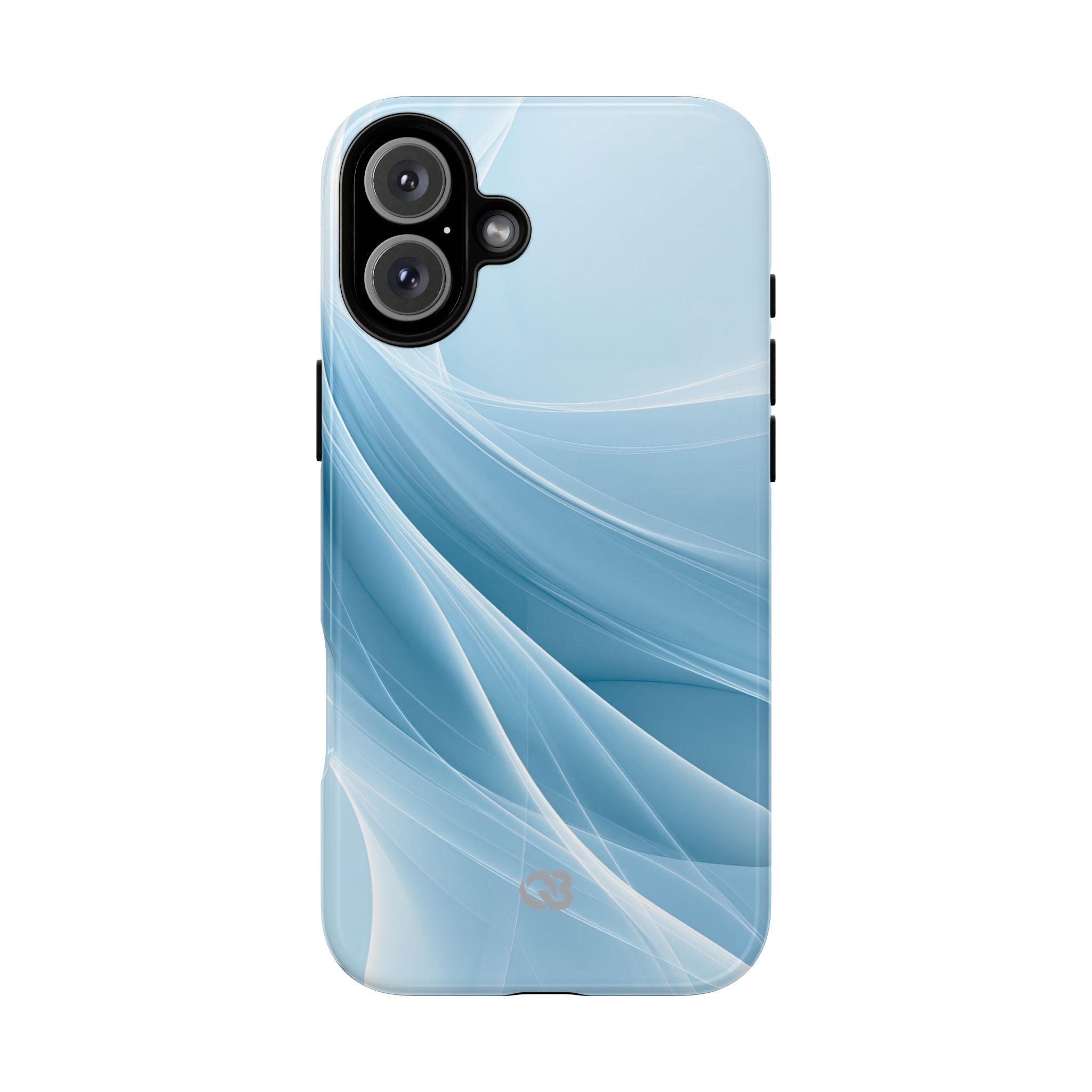 Blue Tough Phone Case for iPhone - Arctic Silk Drift
