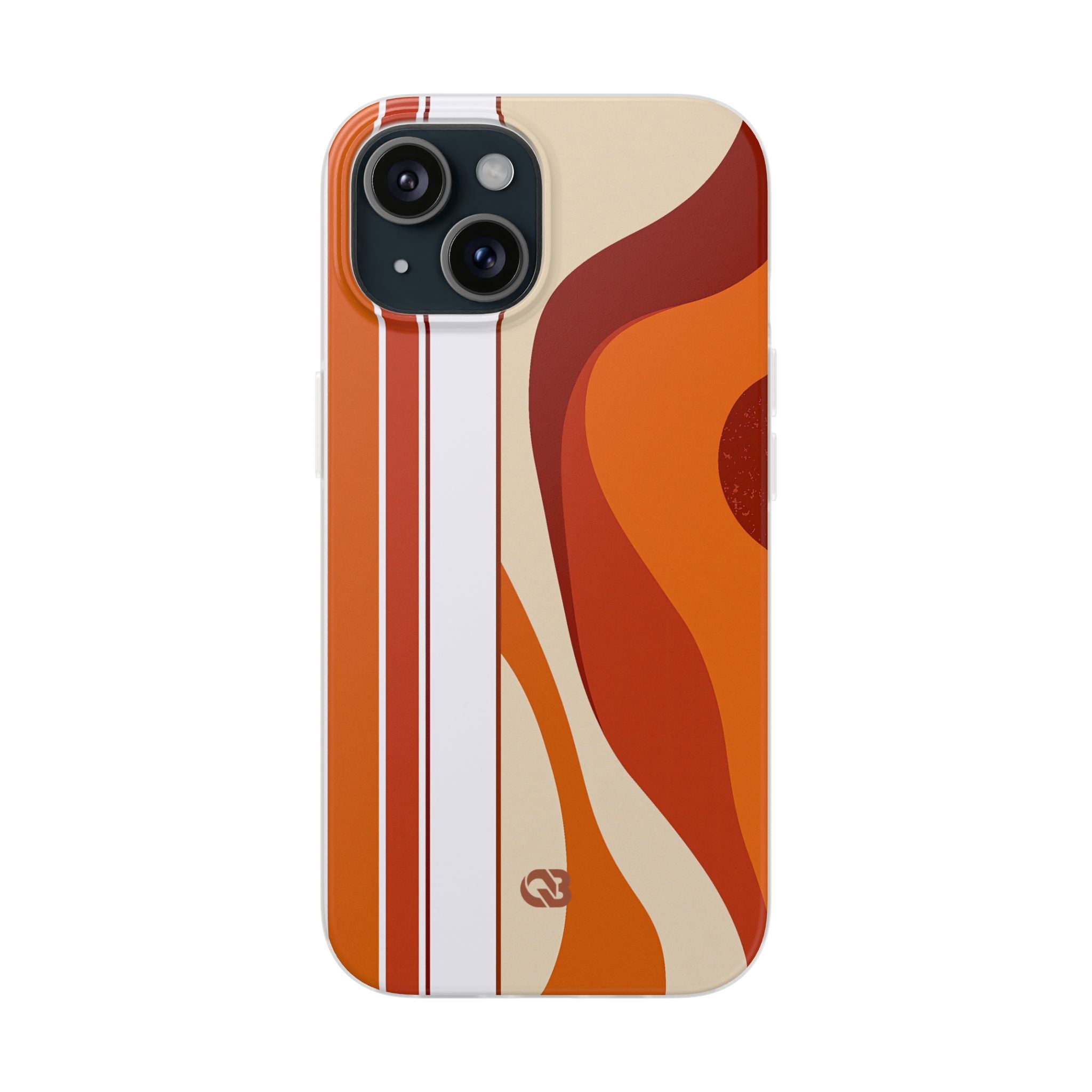 Orange Lite Phone Case for iPhone - Terracotta Metro Line