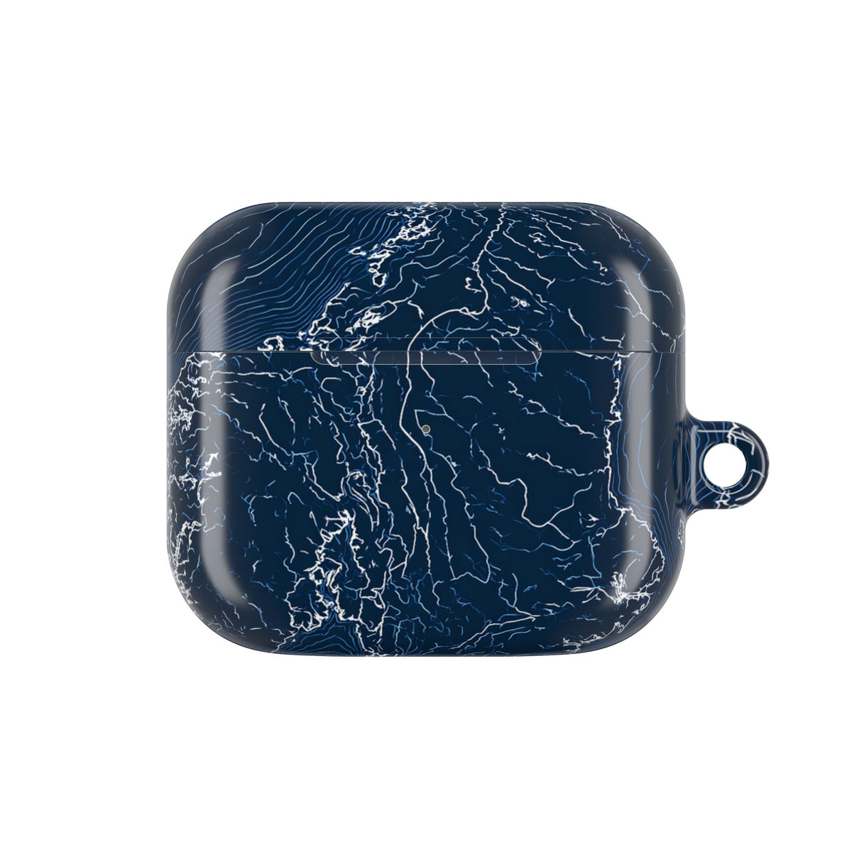 Nordic Contour Chart · Hard Case for AirPods & AirPods Pro · Blue
