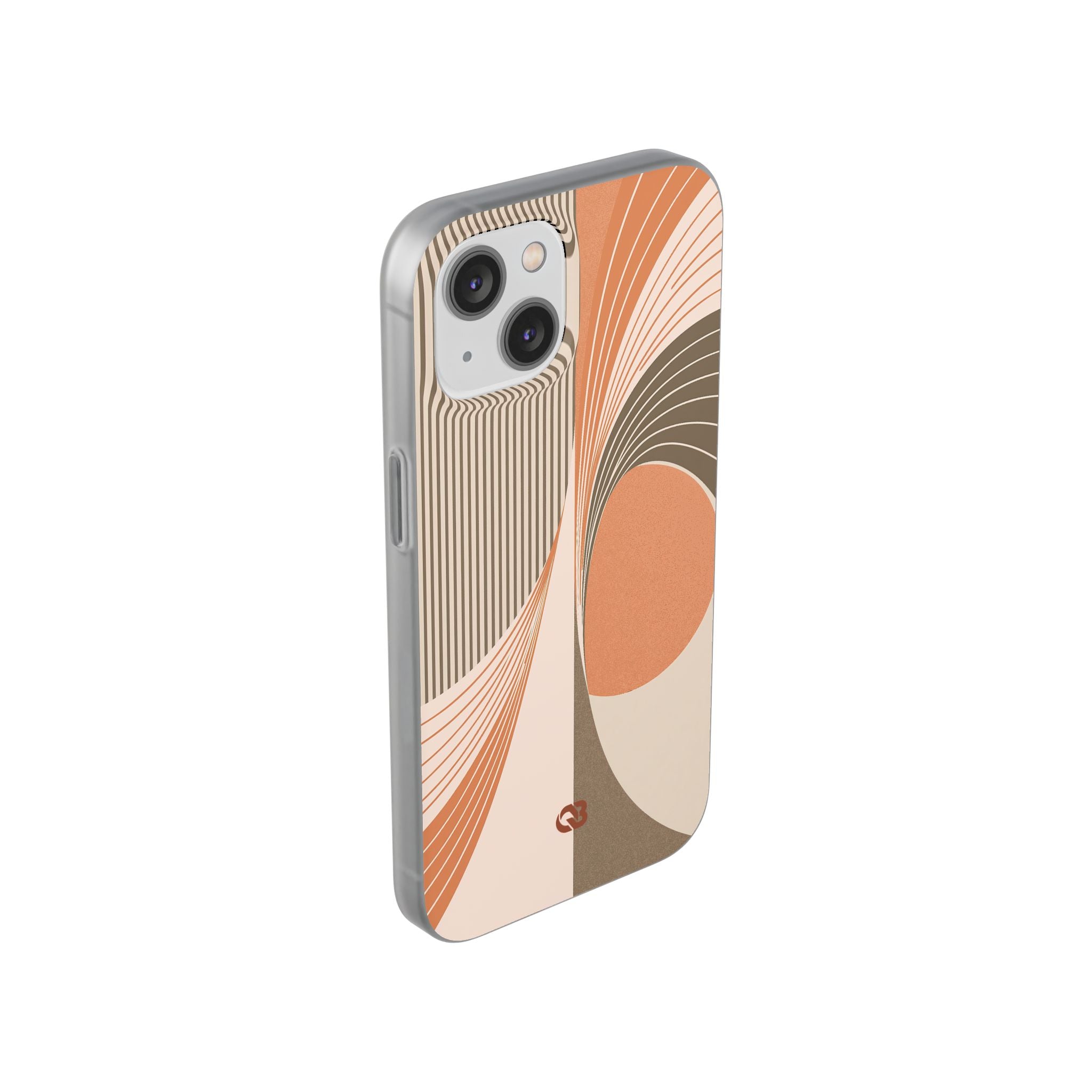 Orange Lite Phone Case for iPhone - Desert Arc Horizon