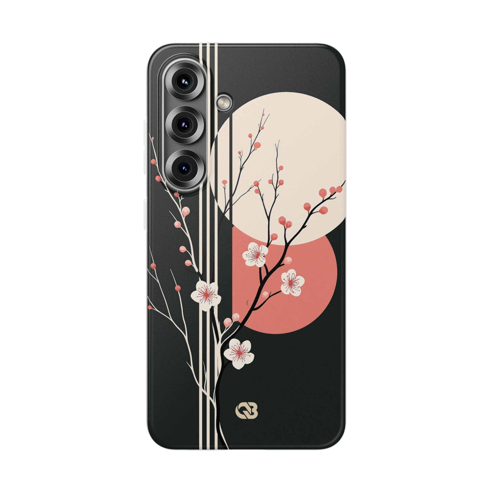 Black Lite Phone Case for Samsung - Kyoto Midnight Blossom