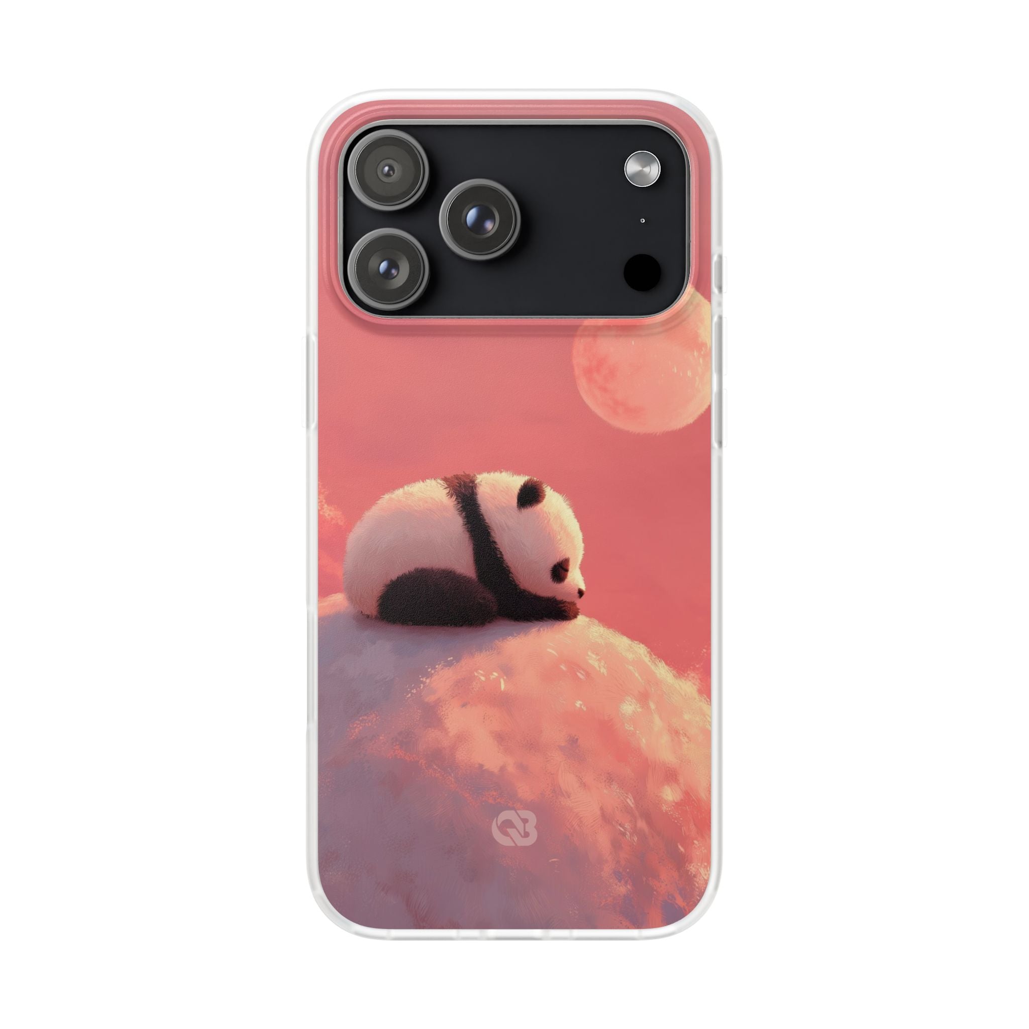 Rose Moon Panda · Soft Phone Case for iPhone