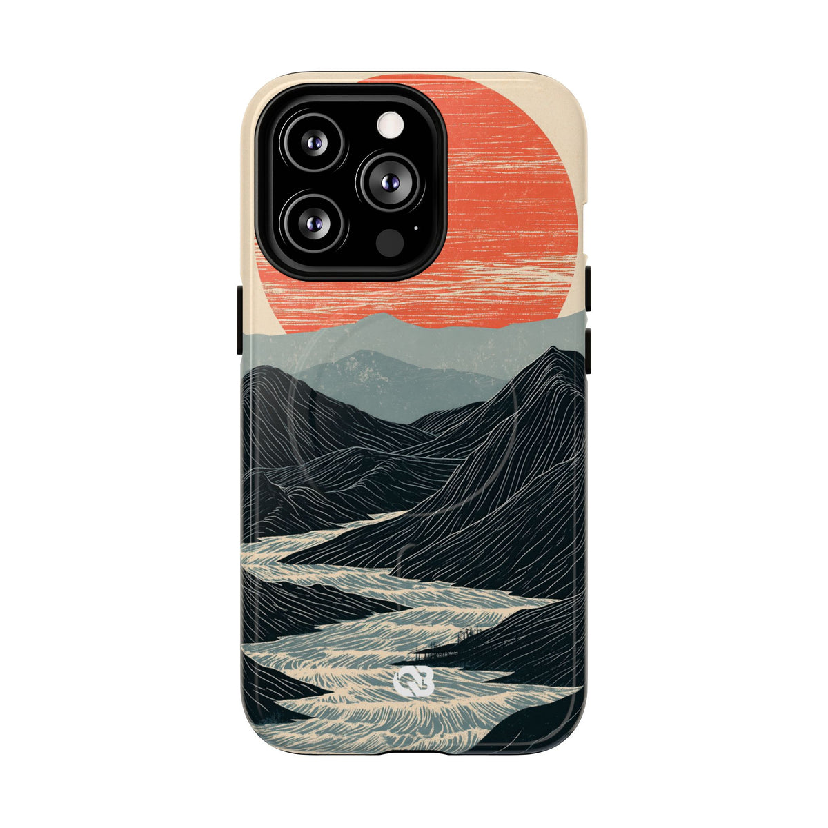 Crimson Ridge Horizon · Tough 2.0 Magnetic Phone Case for iPhone · Black