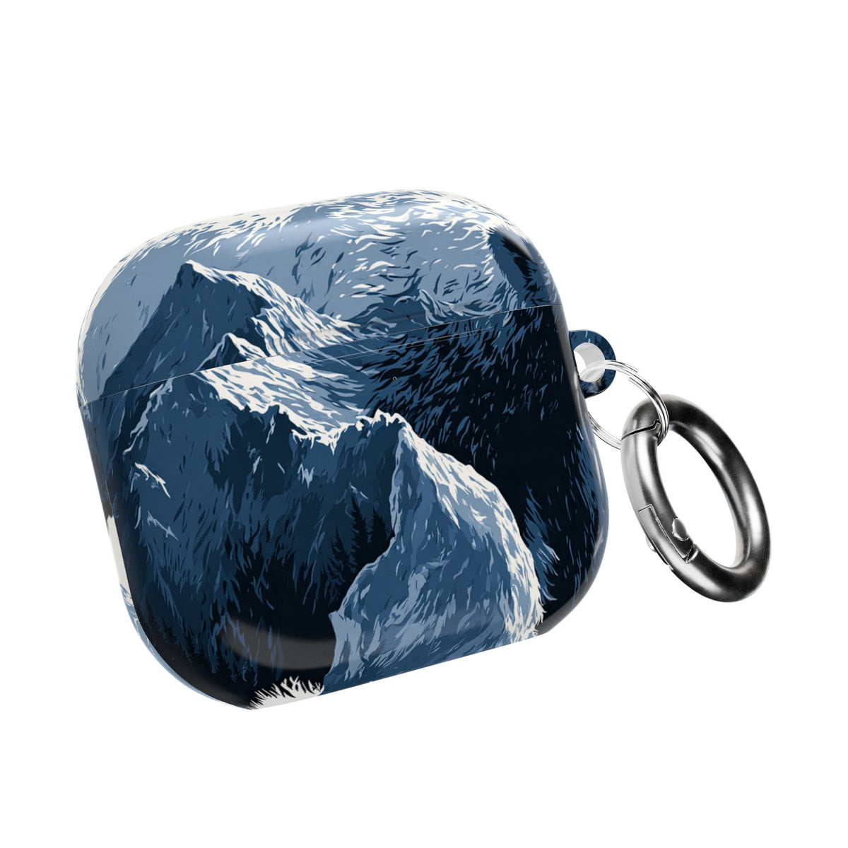 Fjord Summit Bear · Hard Case for AirPods & AirPods Pro · Blue