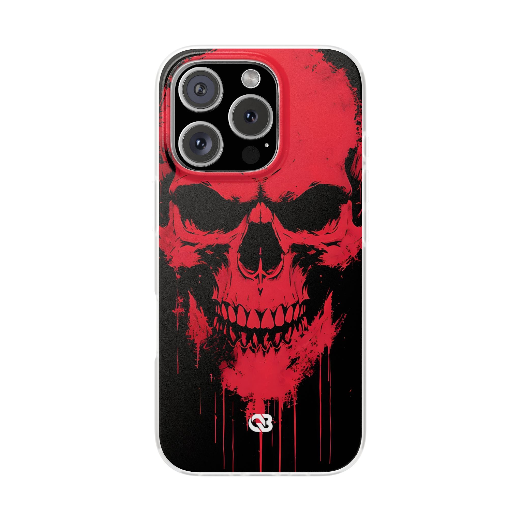 Crimson Street Skull · Soft Custodia per iPhone