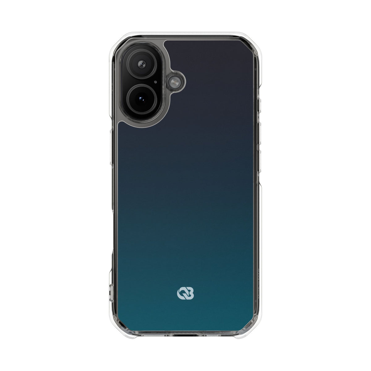 Teal Impact MagSafe Phone Case for iPhone - Abyss Teal Haze