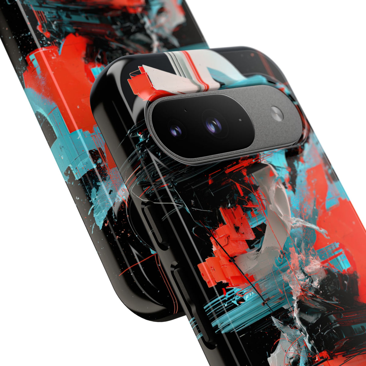 Fragmented Cyber Core · Tough Phone Case for Pixel · Black