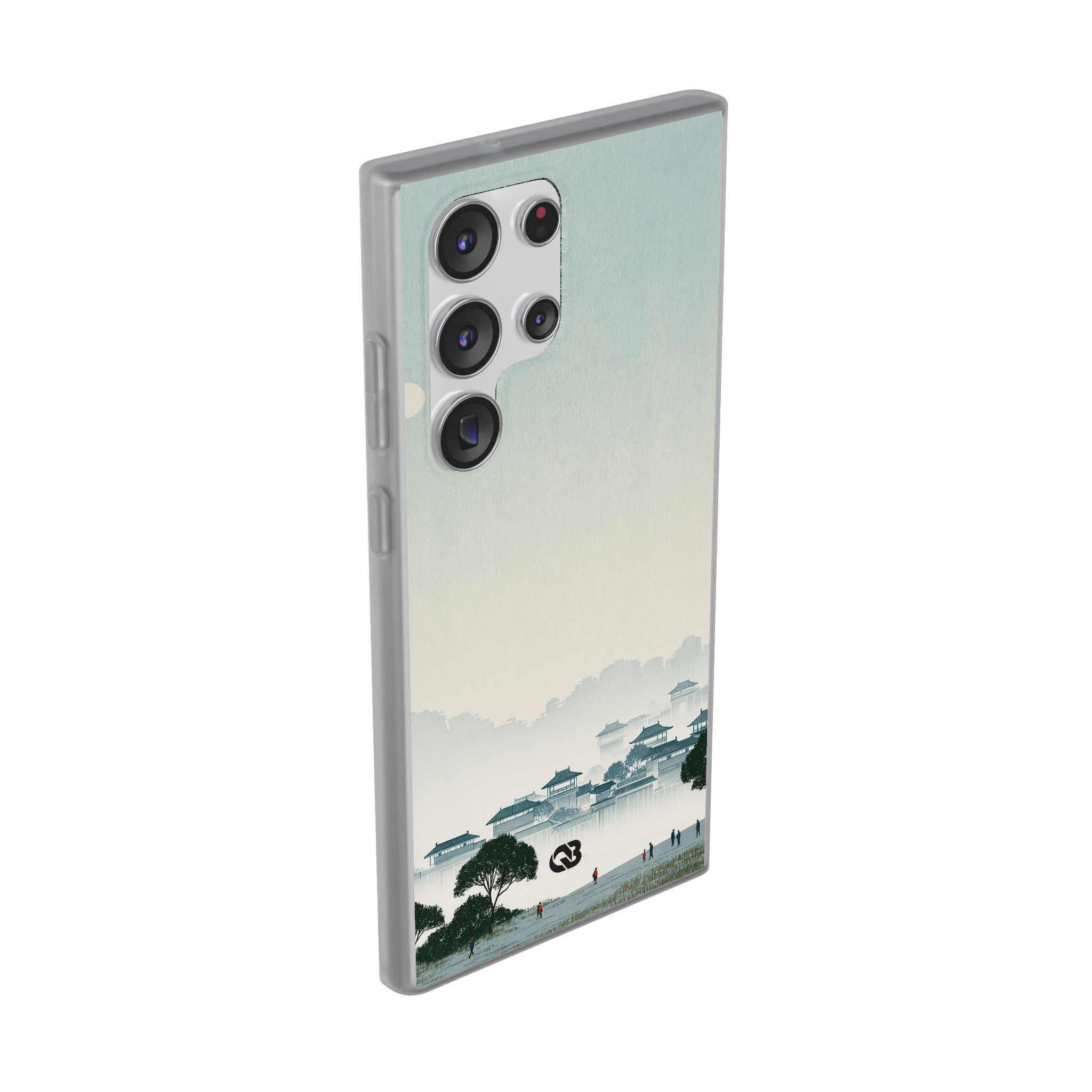 Blue Lite Phone Case for Samsung - Mist Valley Pagoda