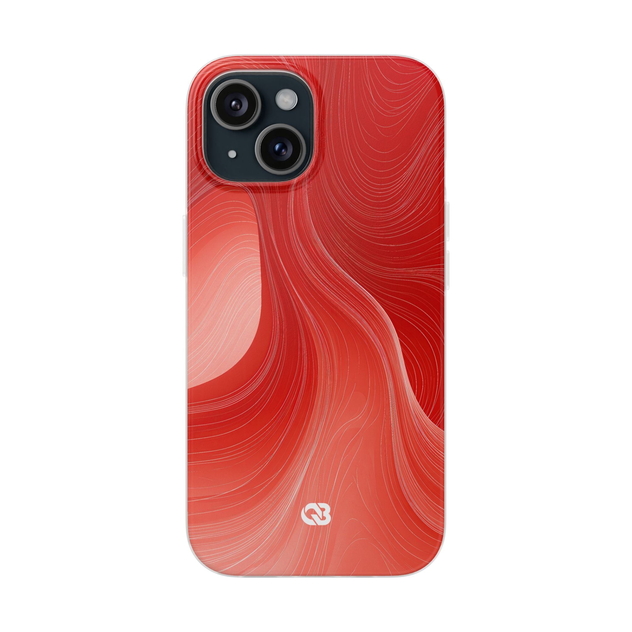 Red Lite Phone Case for iPhone - Crimson Silk Strands
