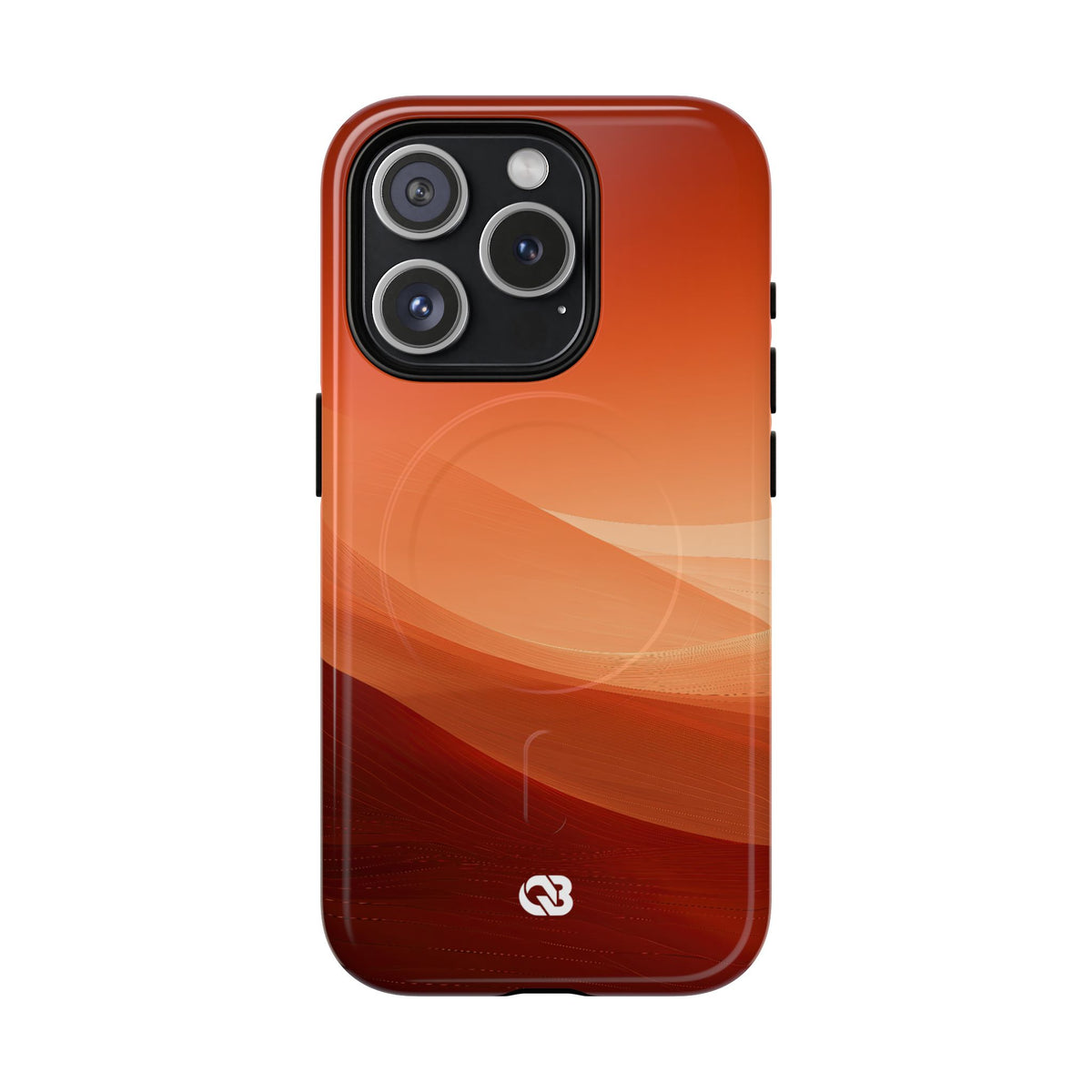 Terracotta Dune Ridges · Tough 2.0 Magnetic Phone Case for iPhone · Orange