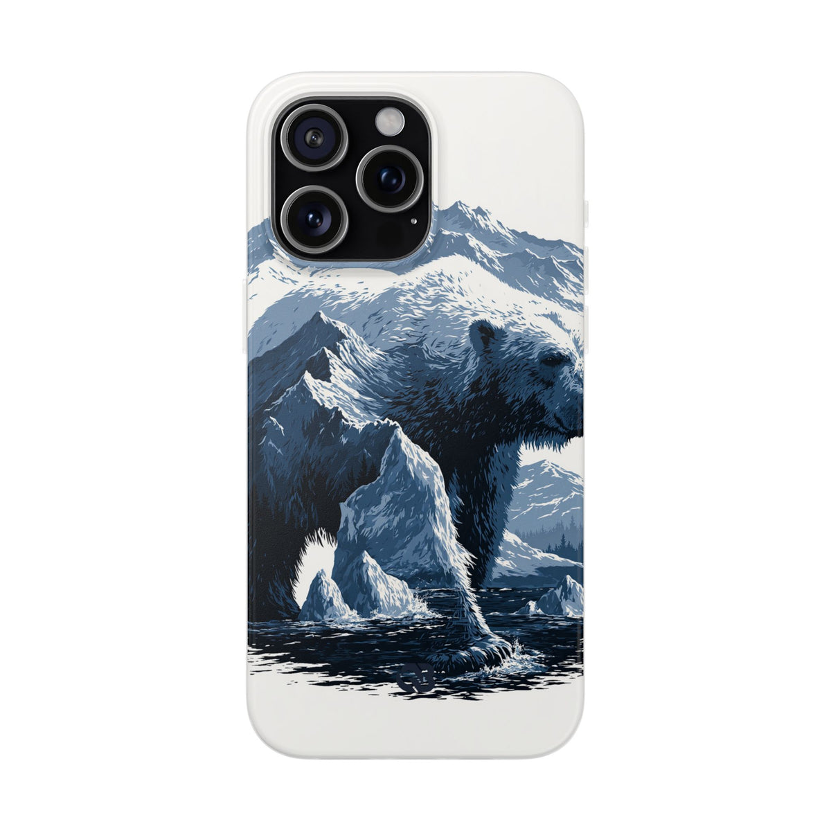 Fjord Summit Bear · Lite Phone Case for iPhone · Blue