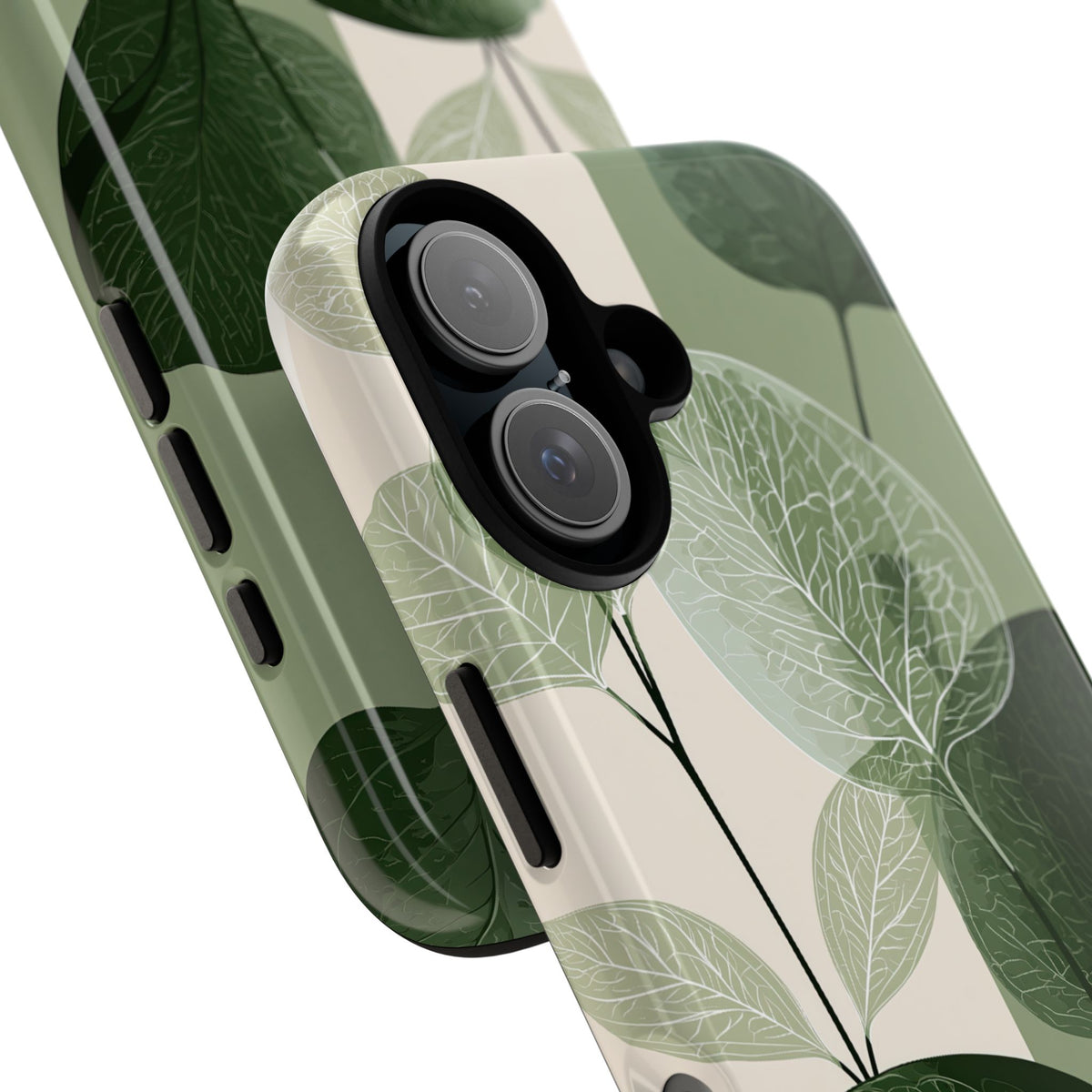 Layered Eucalyptus Study · Tough Phone Case for iPhone · Green
