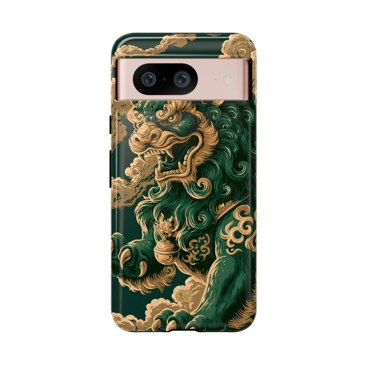 Imperial Guardian Lion · Tough Phone Case for Pixel · Green