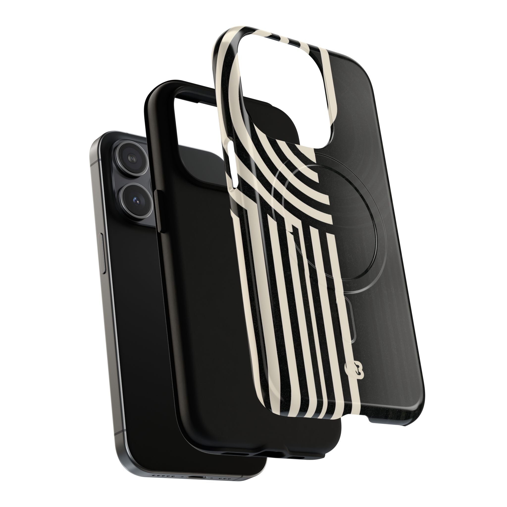 Beige Tough 2.0 Magsafe Phone Case for iPhone - Monolith Ivory Signal