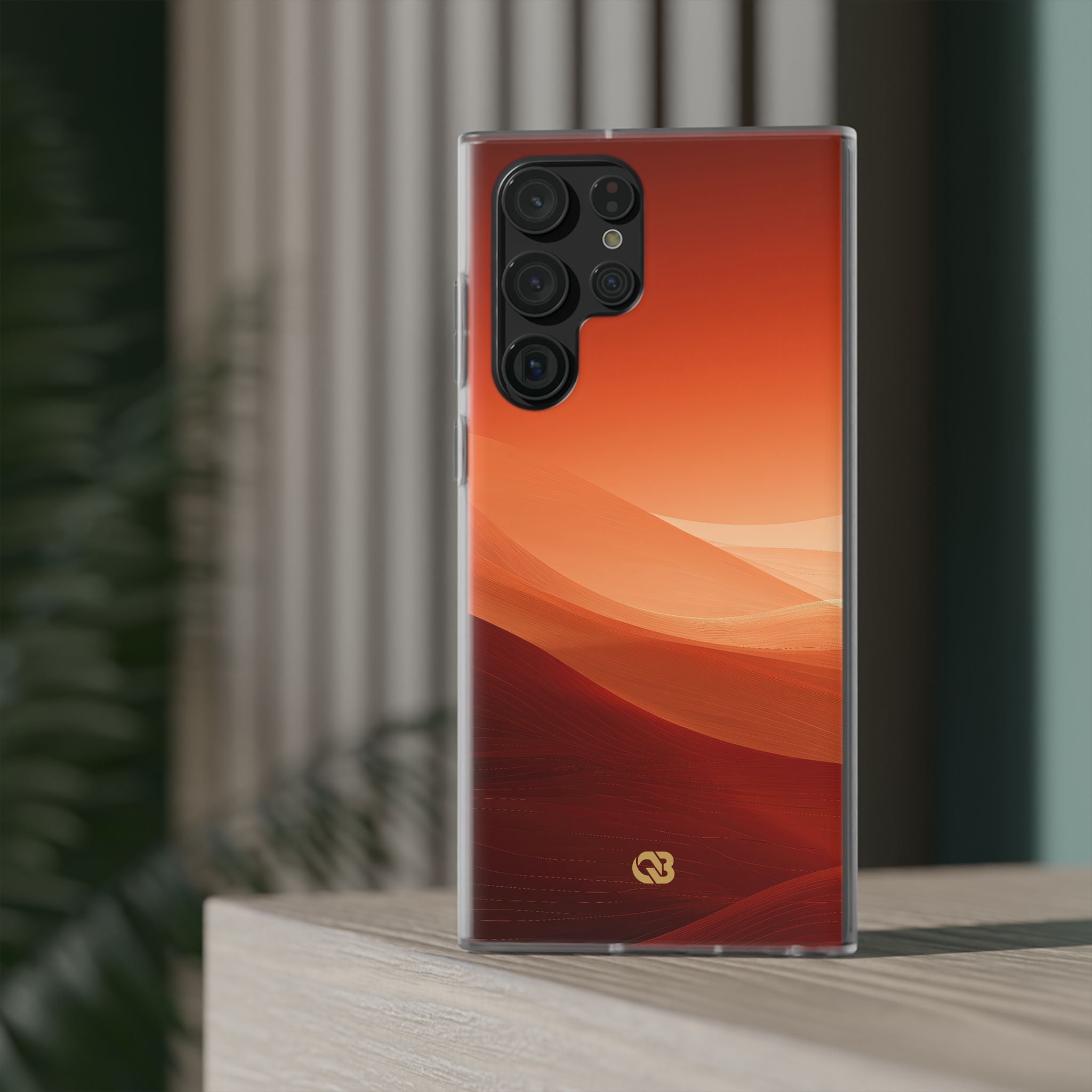 Orange Lite Phone Case for Samsung - Crimson Dune Gradient