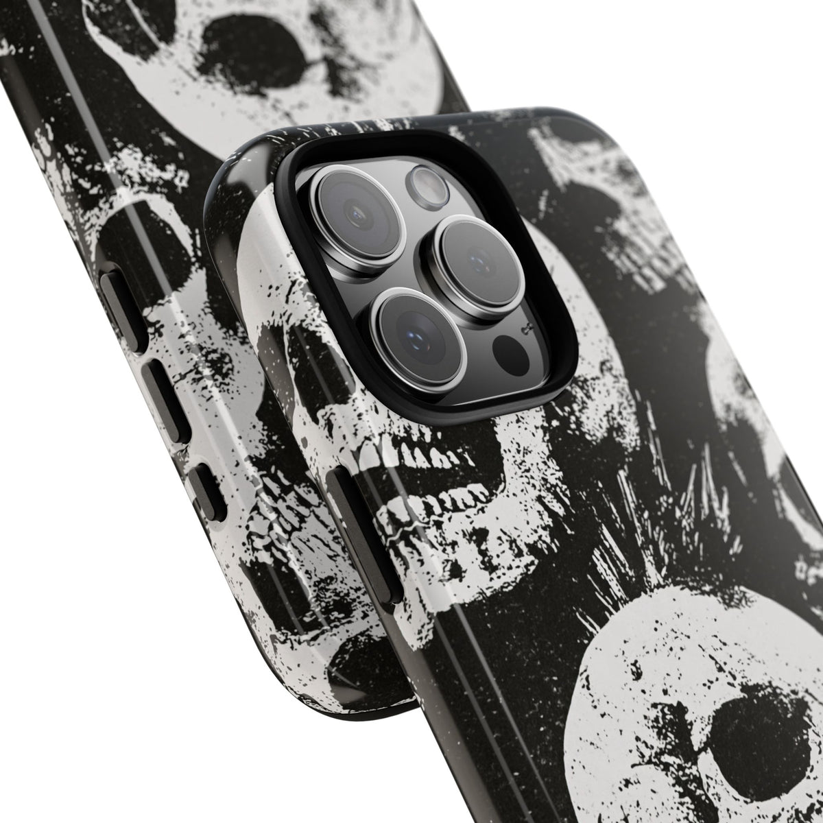 Punk Skull Riot · Tough Phone Case for iPhone · Black