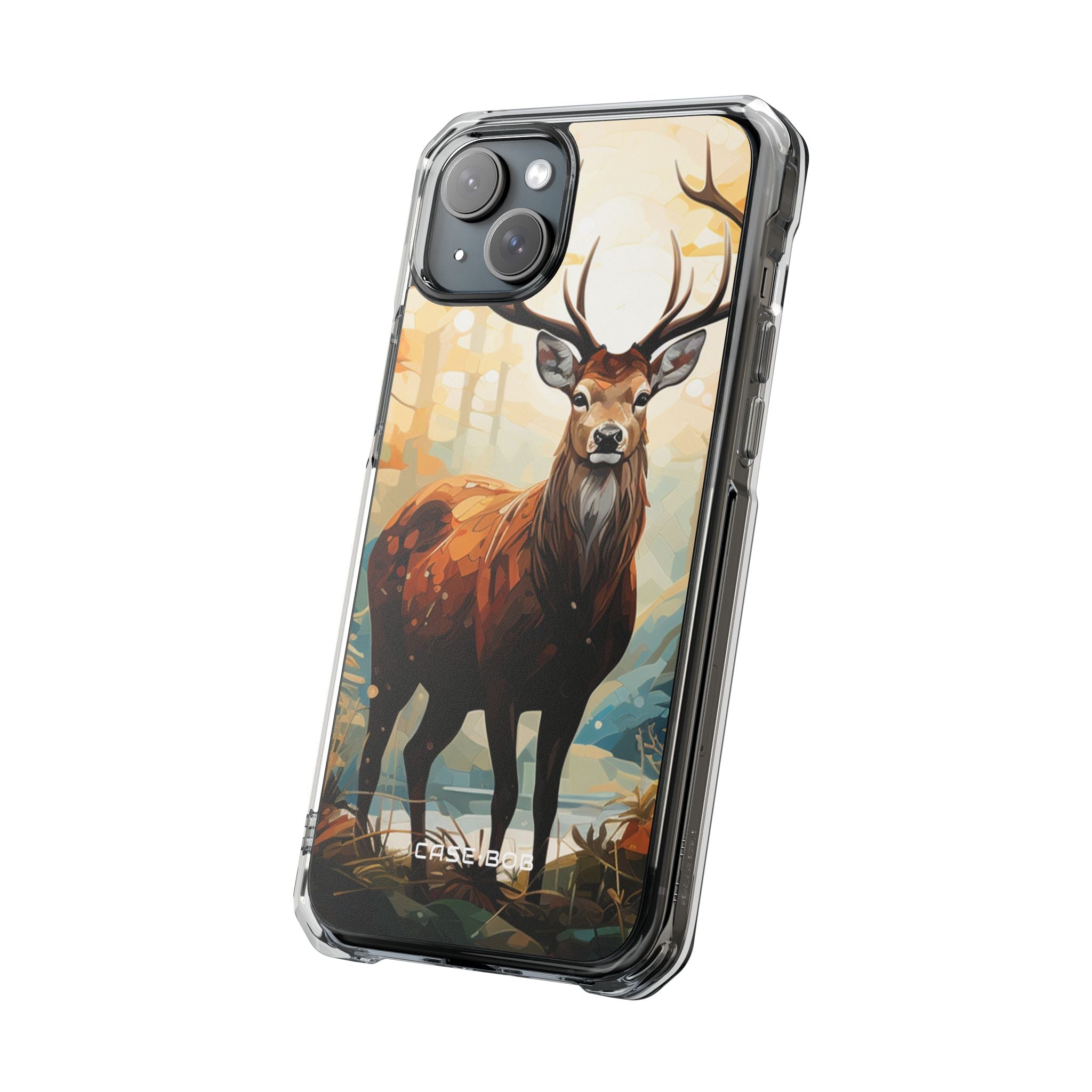 Glowing Stag iPhone 15 Plus Case - Impact - CASE•BOB